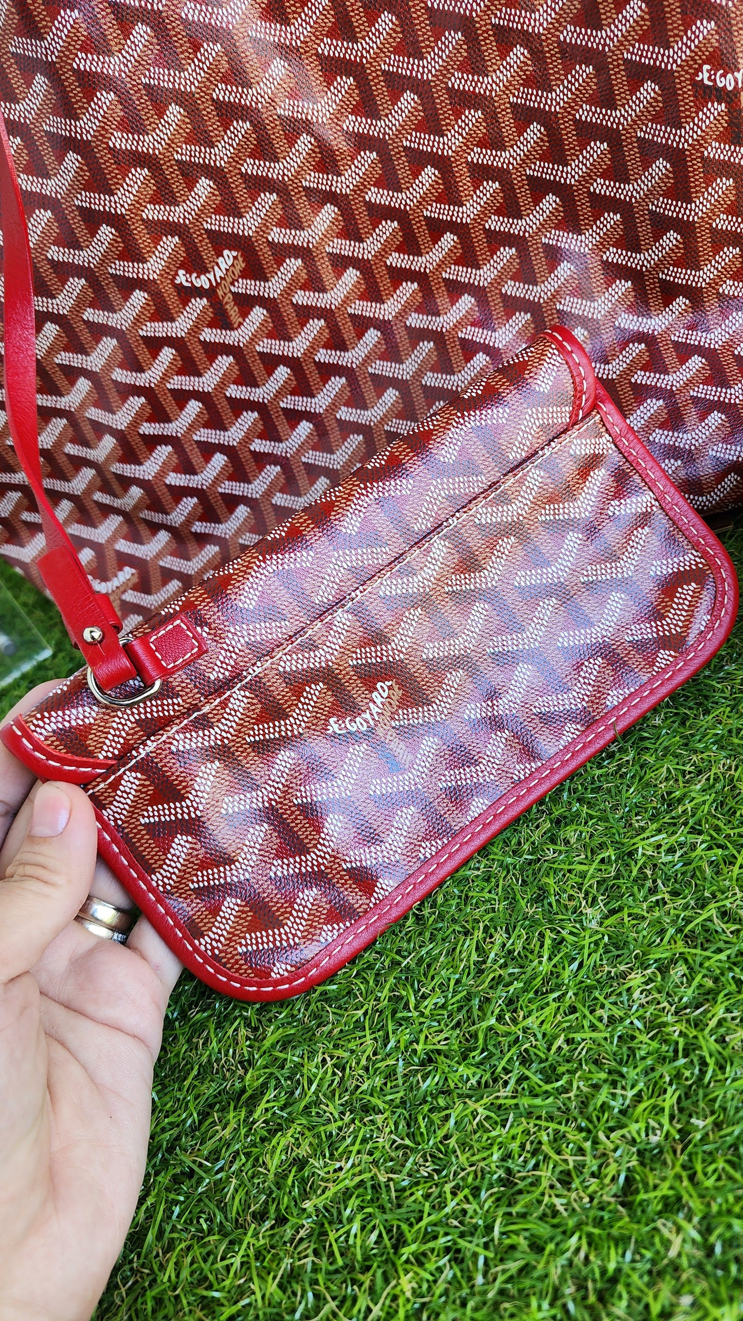 Goyard St Louis PM Red