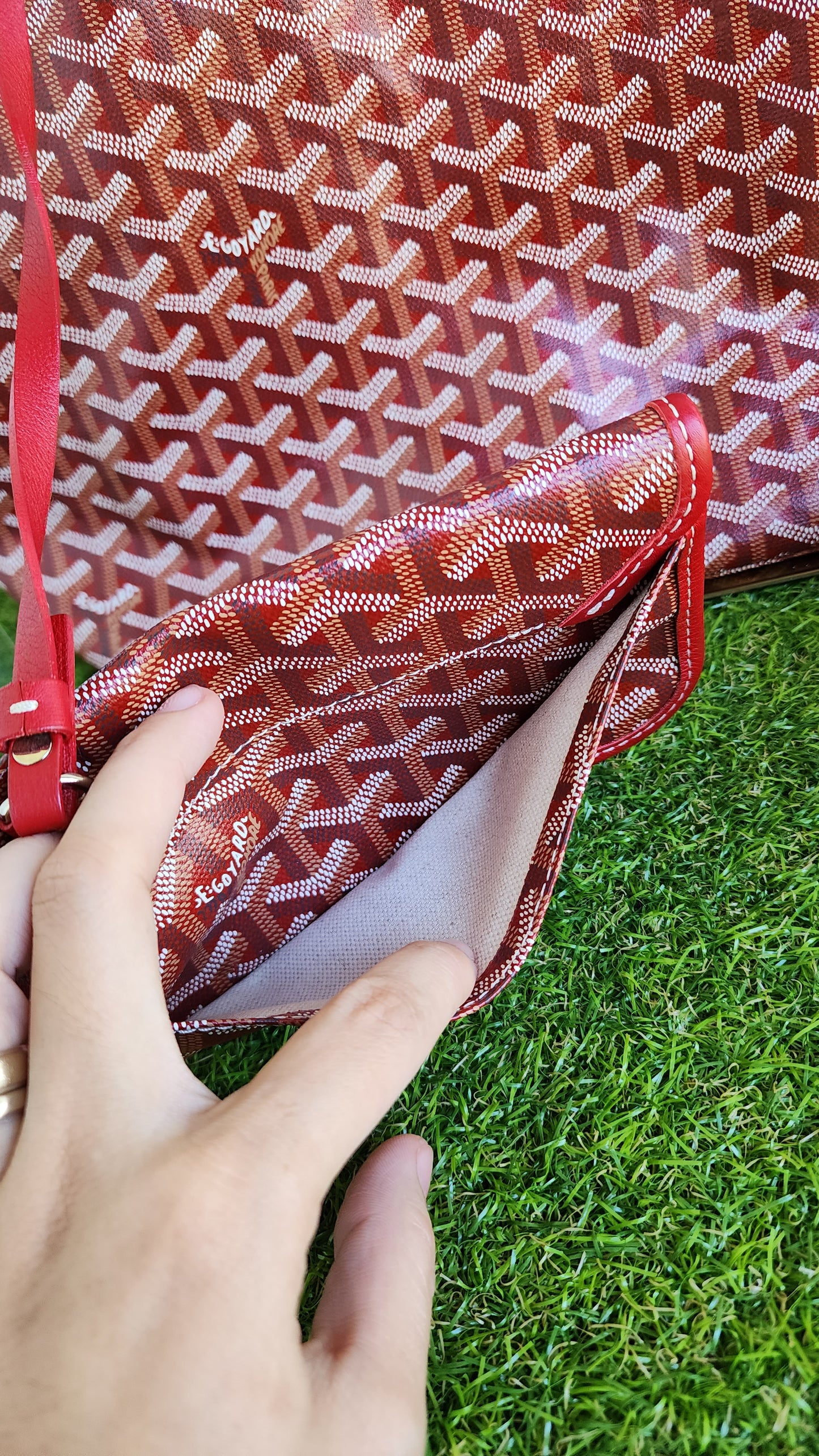 Goyard St Louis PM Red