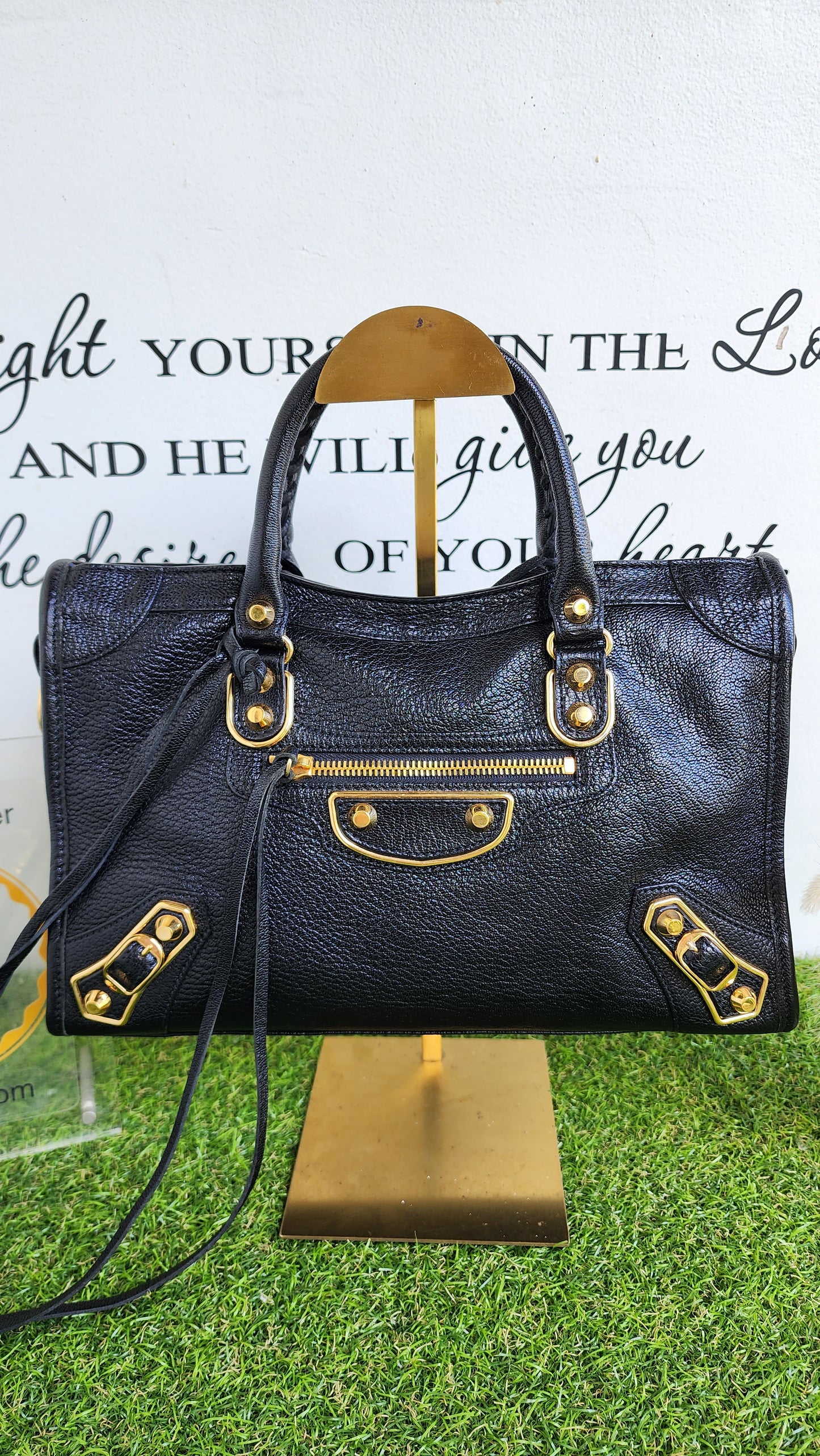 BALENCIAGA SMALL METALLIC EDGE