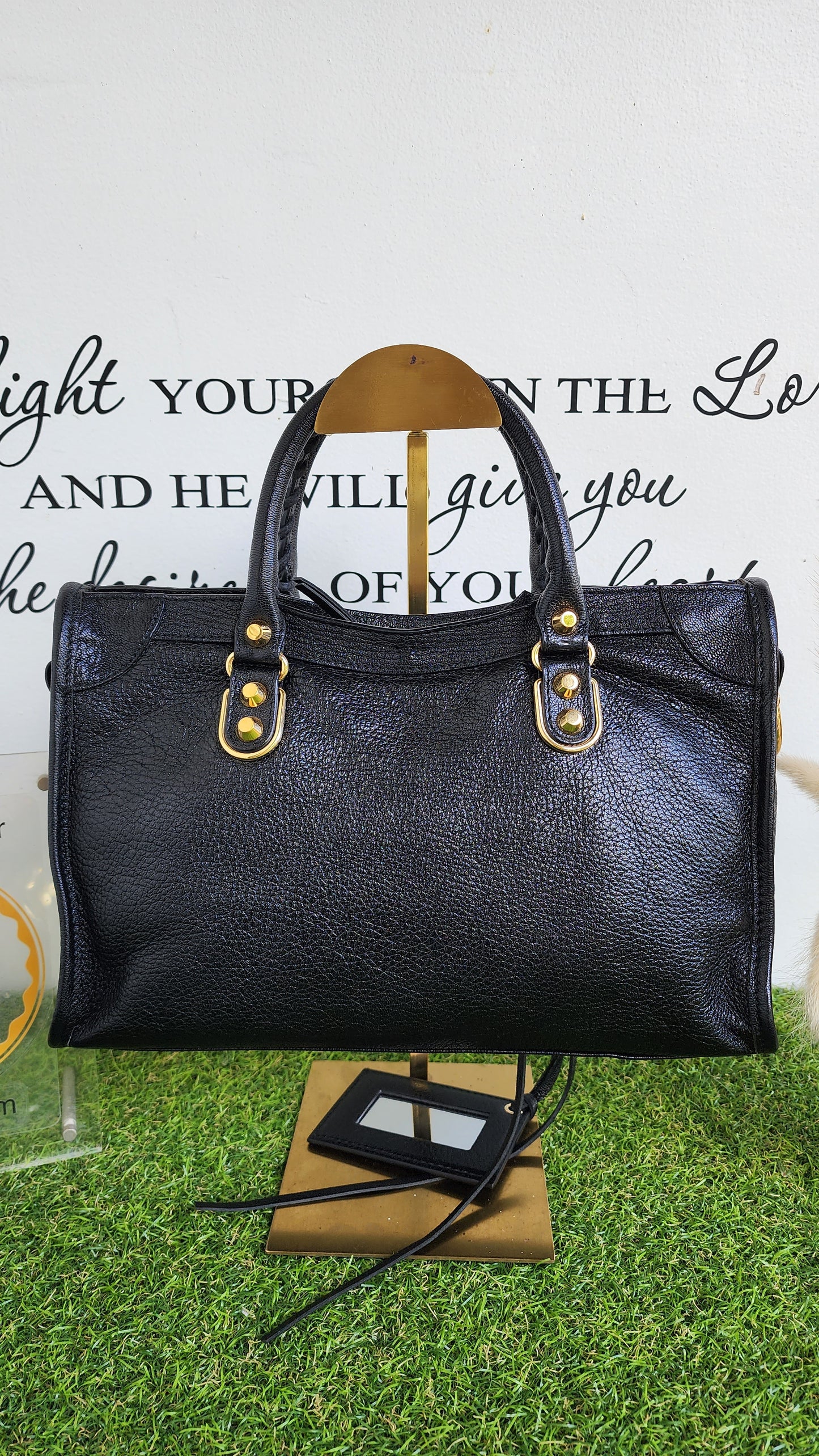 BALENCIAGA SMALL METALLIC EDGE