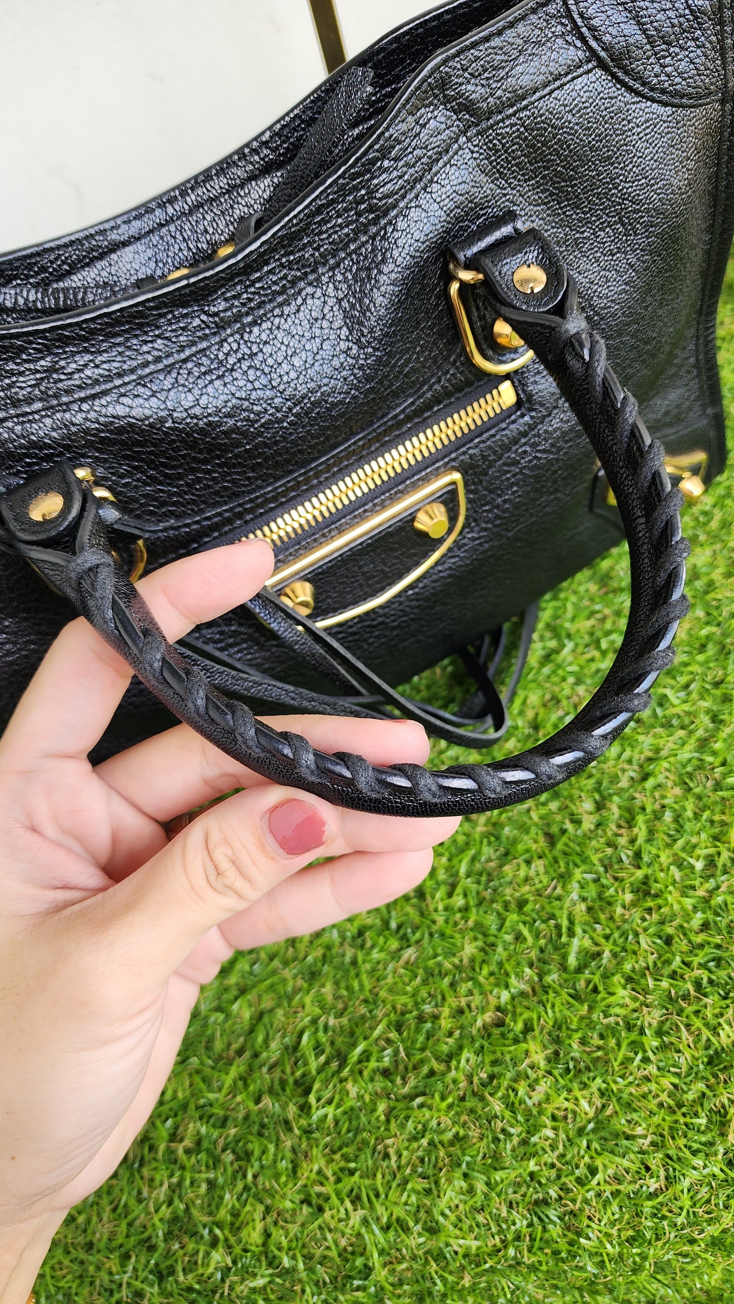 BALENCIAGA SMALL METALLIC EDGE