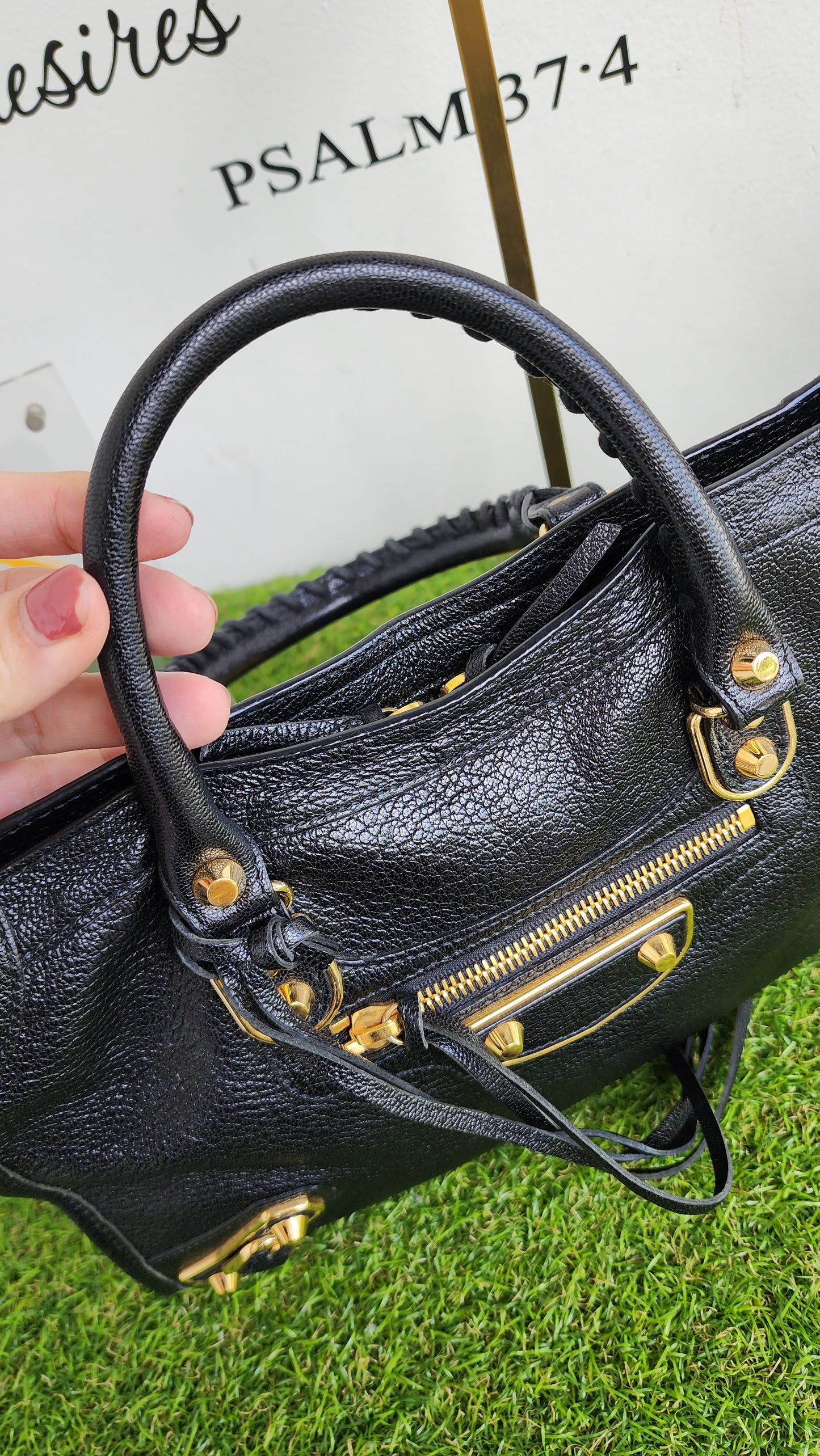 BALENCIAGA SMALL METALLIC EDGE
