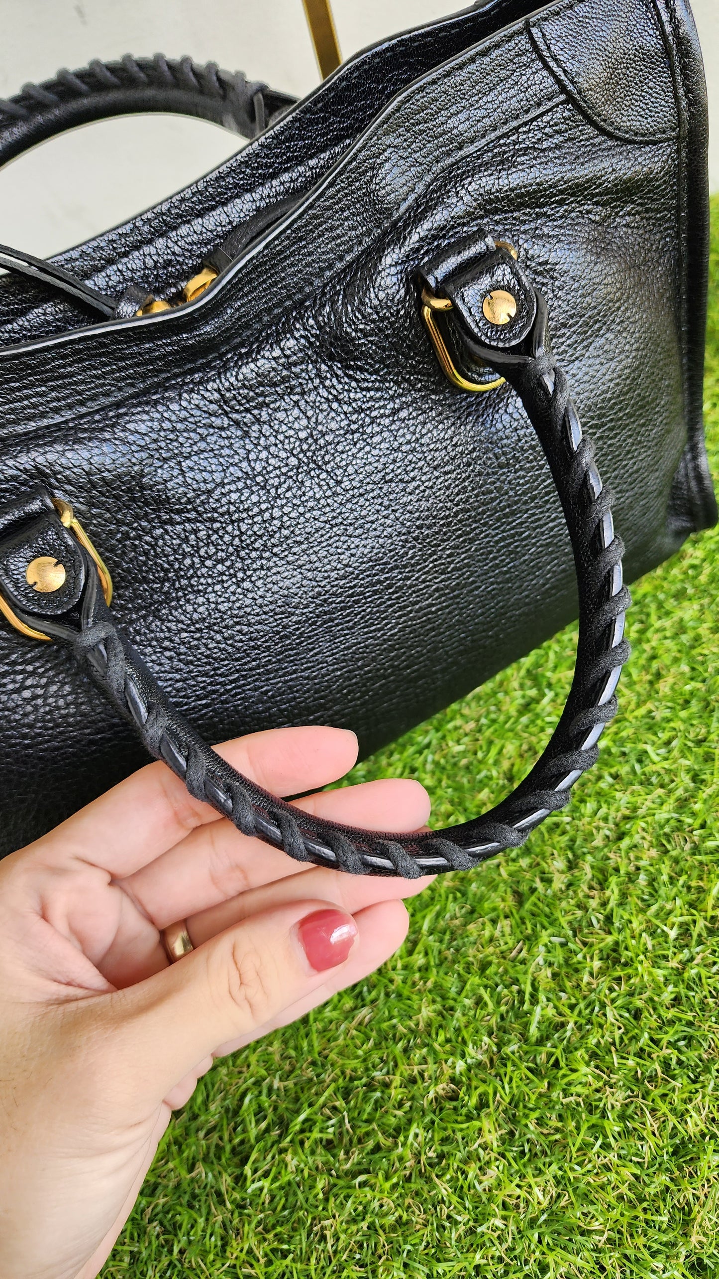 BALENCIAGA SMALL METALLIC EDGE