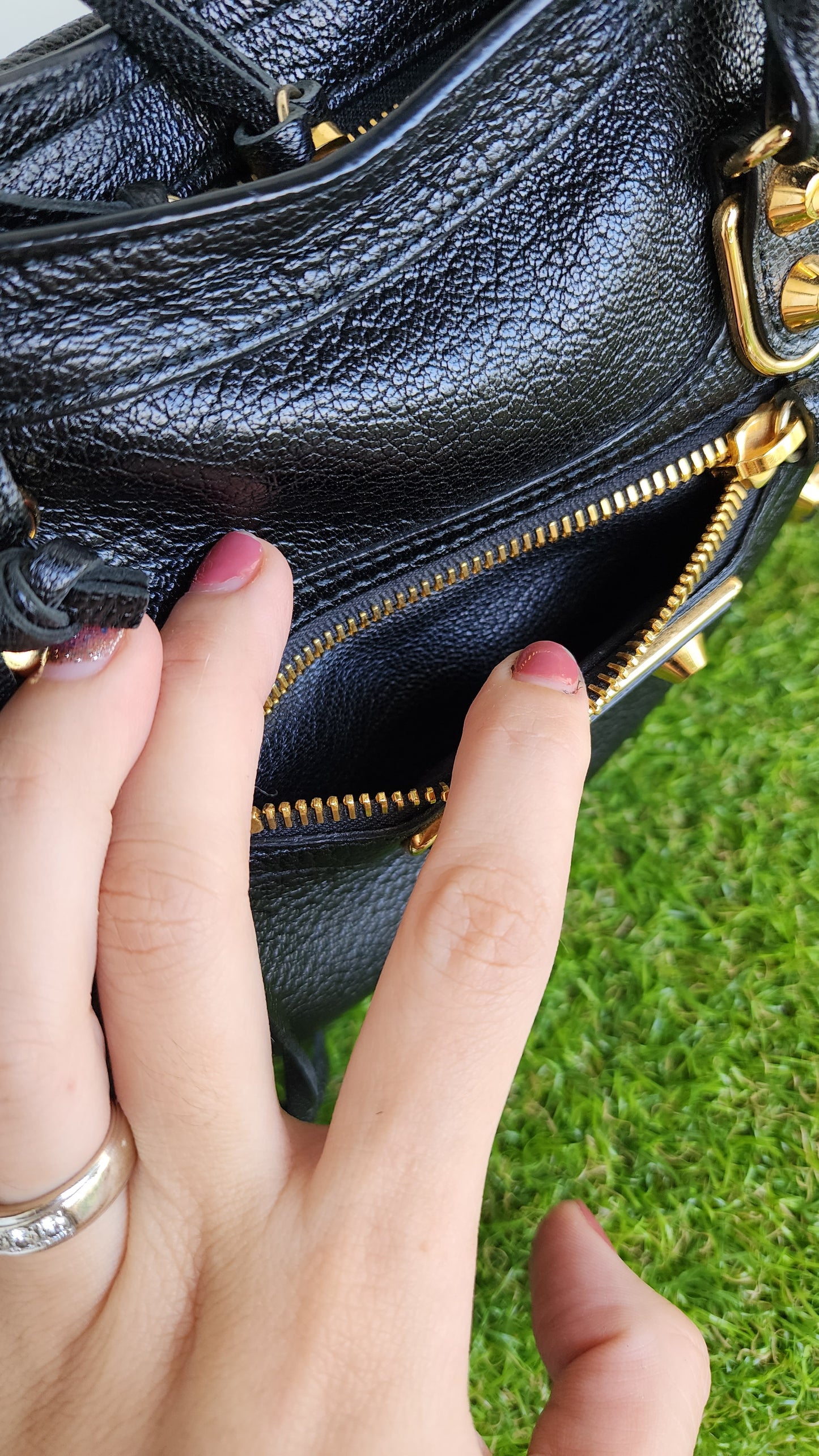BALENCIAGA SMALL METALLIC EDGE
