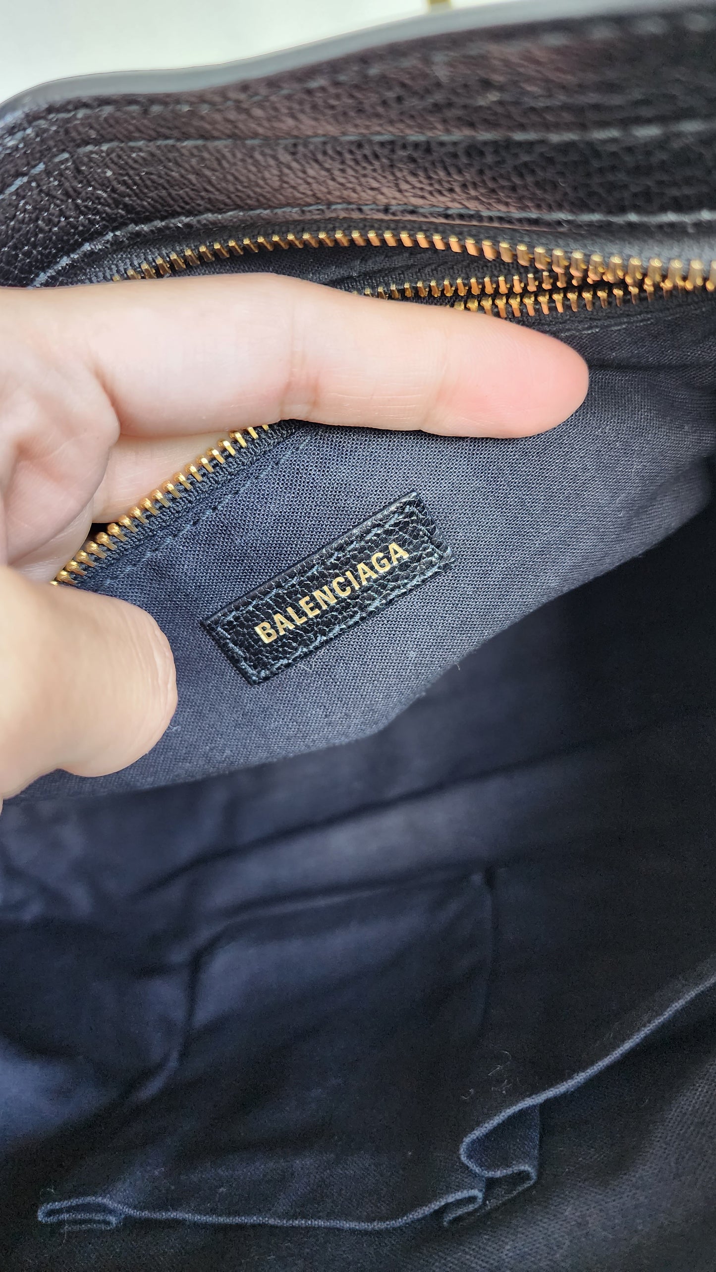 BALENCIAGA SMALL METALLIC EDGE