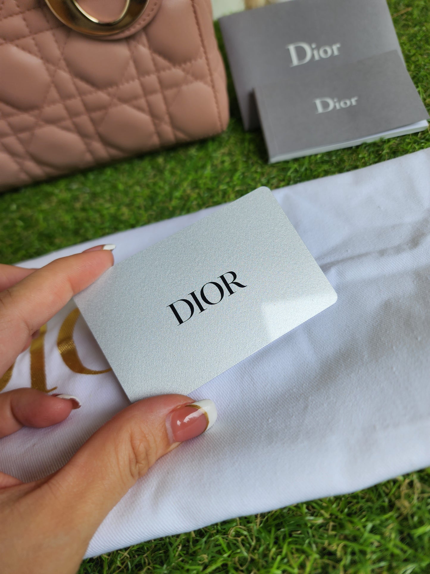 LADY DIOR SMALL ABC NUDE