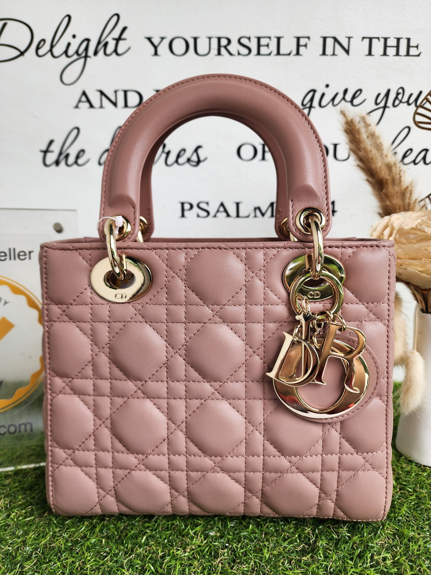 LADY DIOR SMALL ABC NUDE