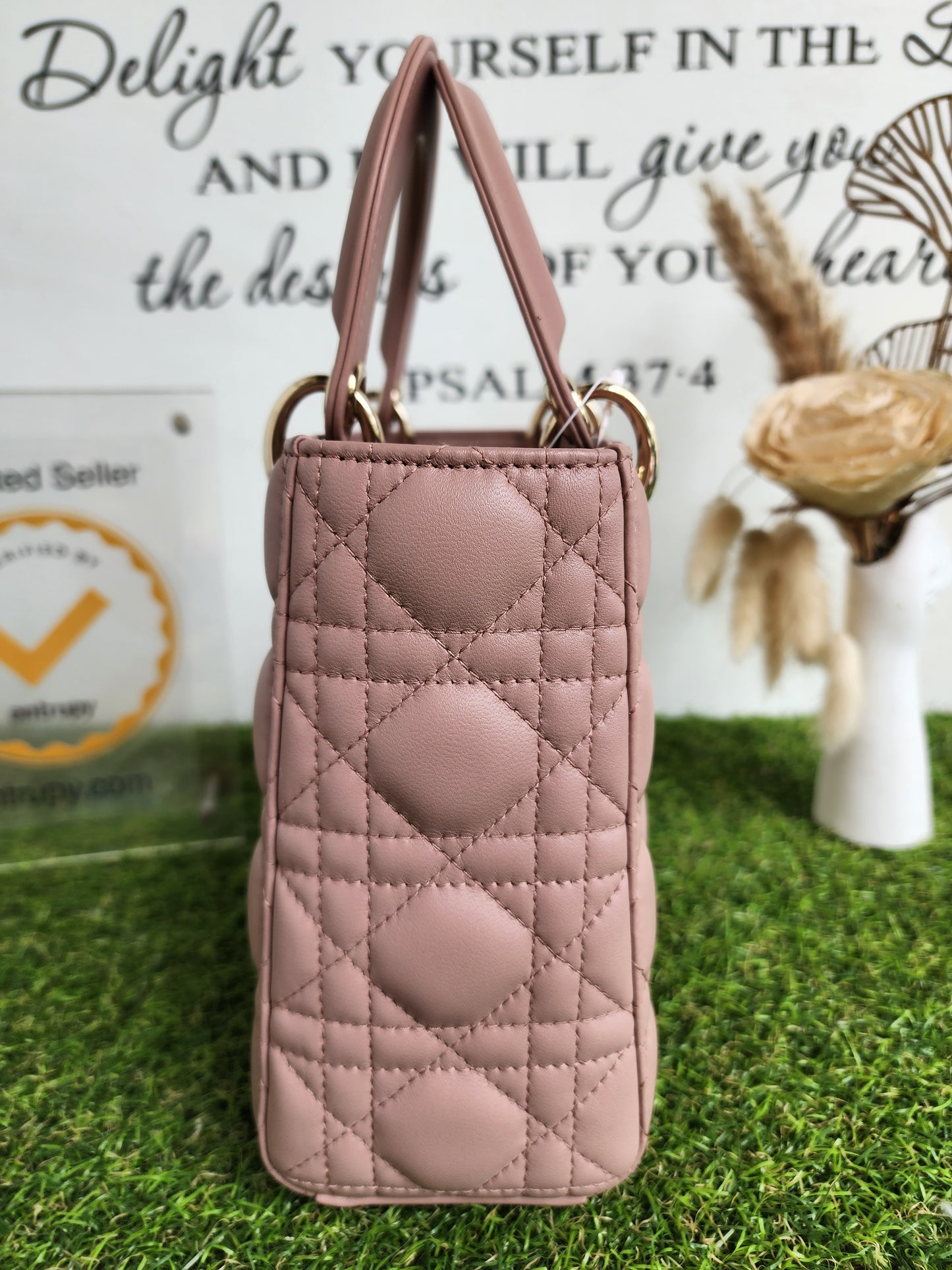 LADY DIOR SMALL ABC NUDE