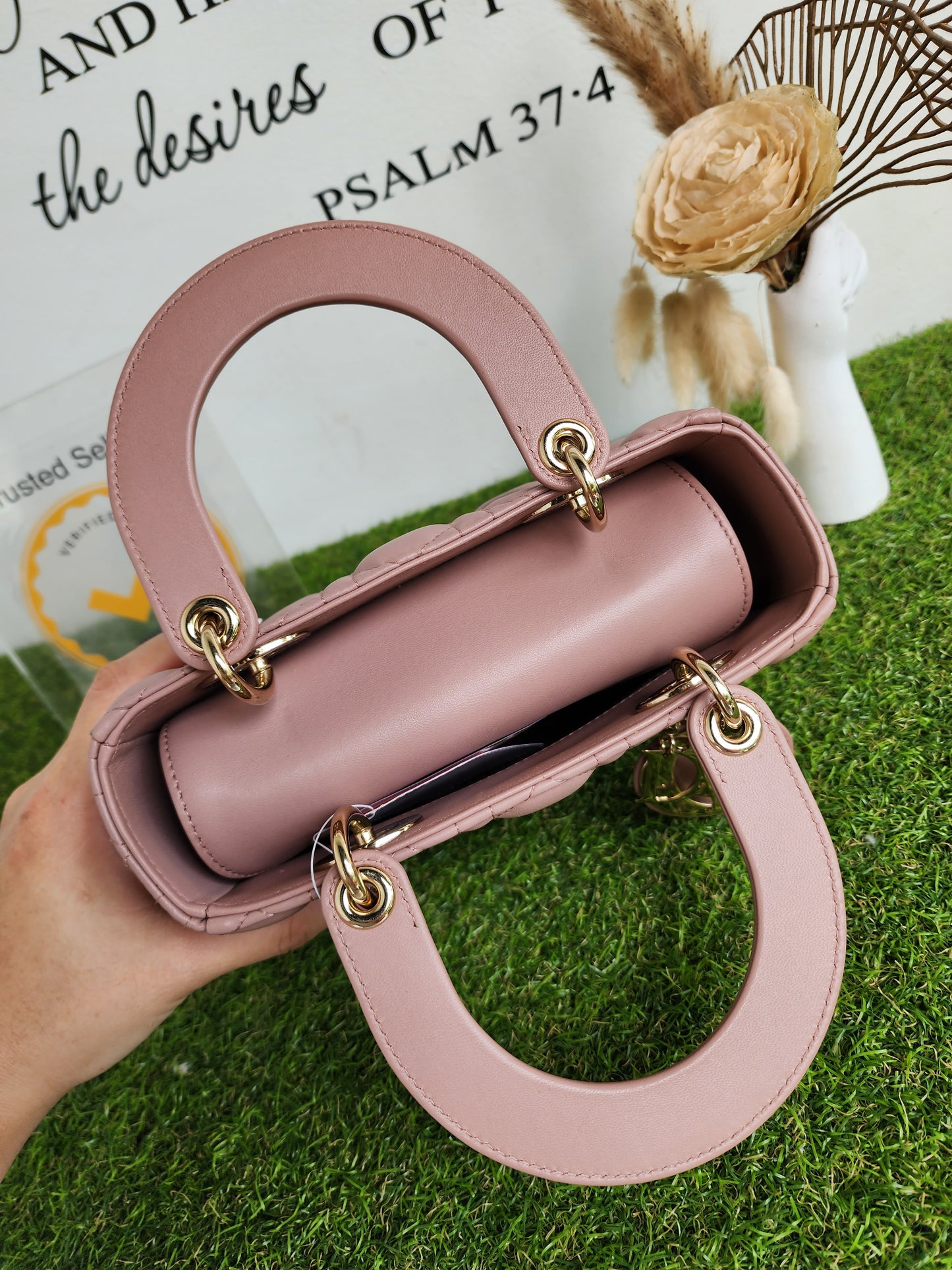 LADY DIOR SMALL ABC NUDE