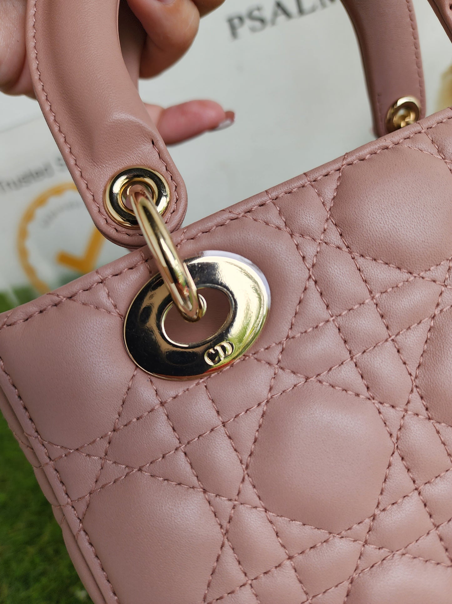 LADY DIOR SMALL ABC NUDE