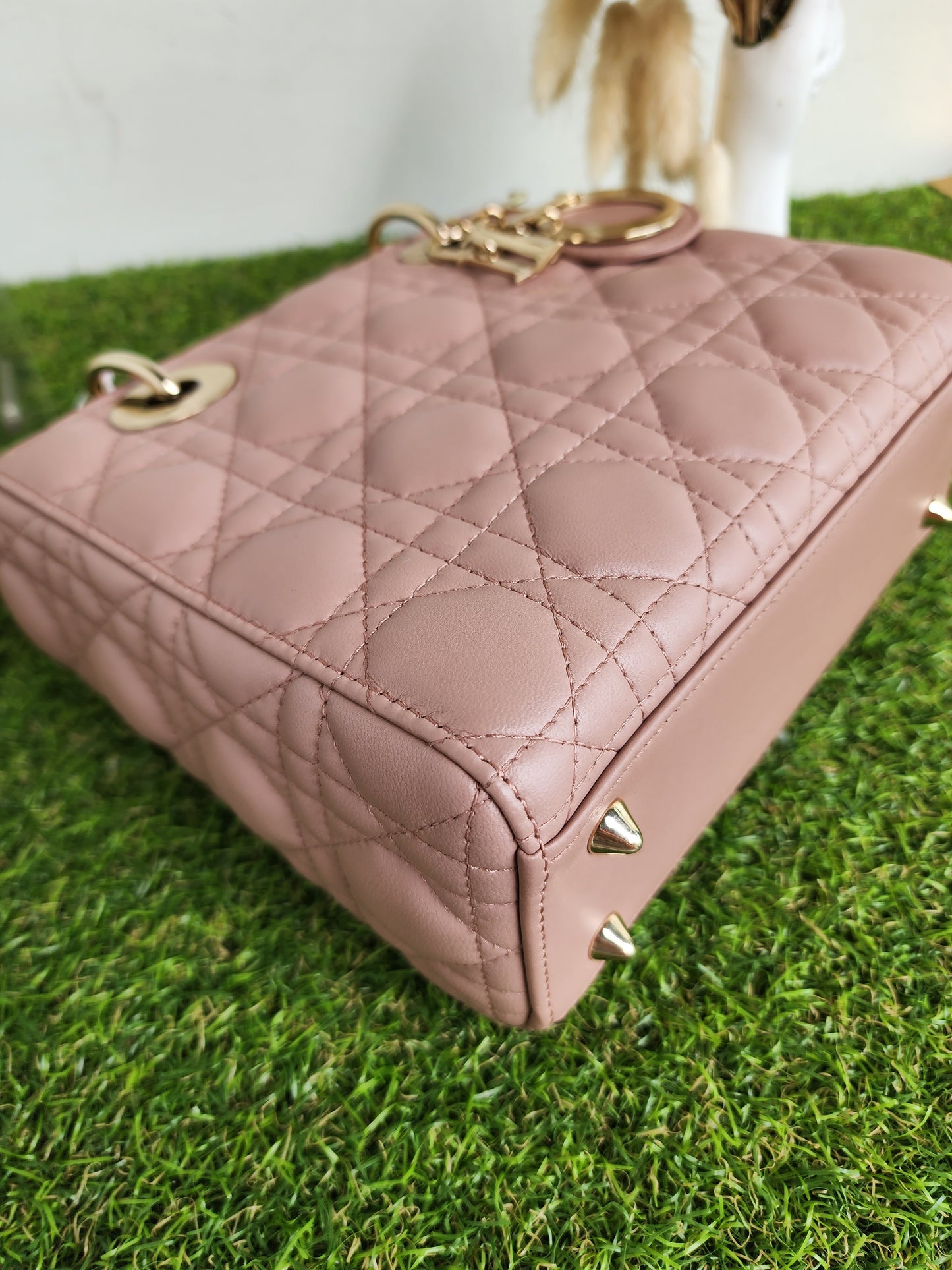 LADY DIOR SMALL ABC NUDE