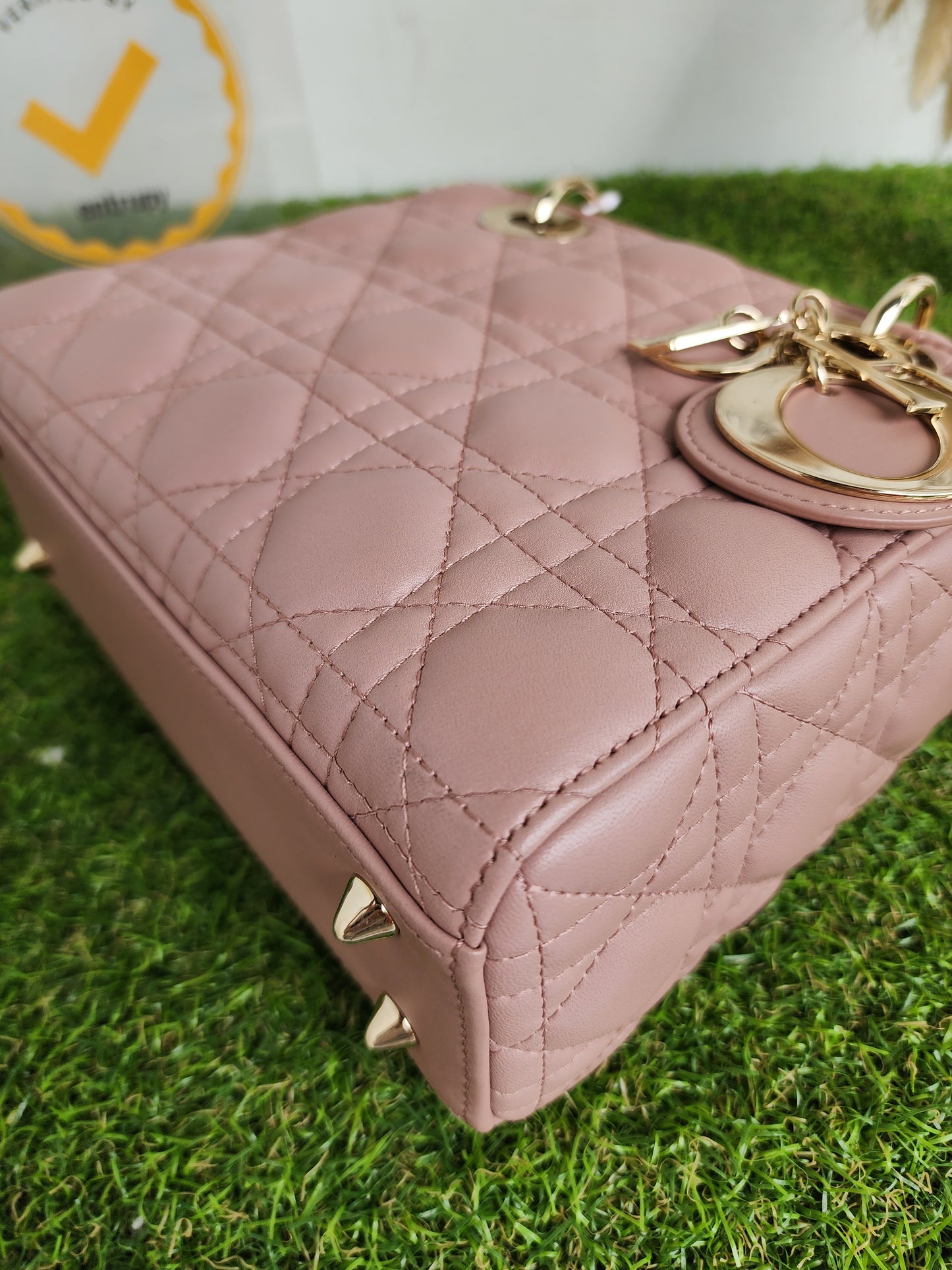 LADY DIOR SMALL ABC NUDE