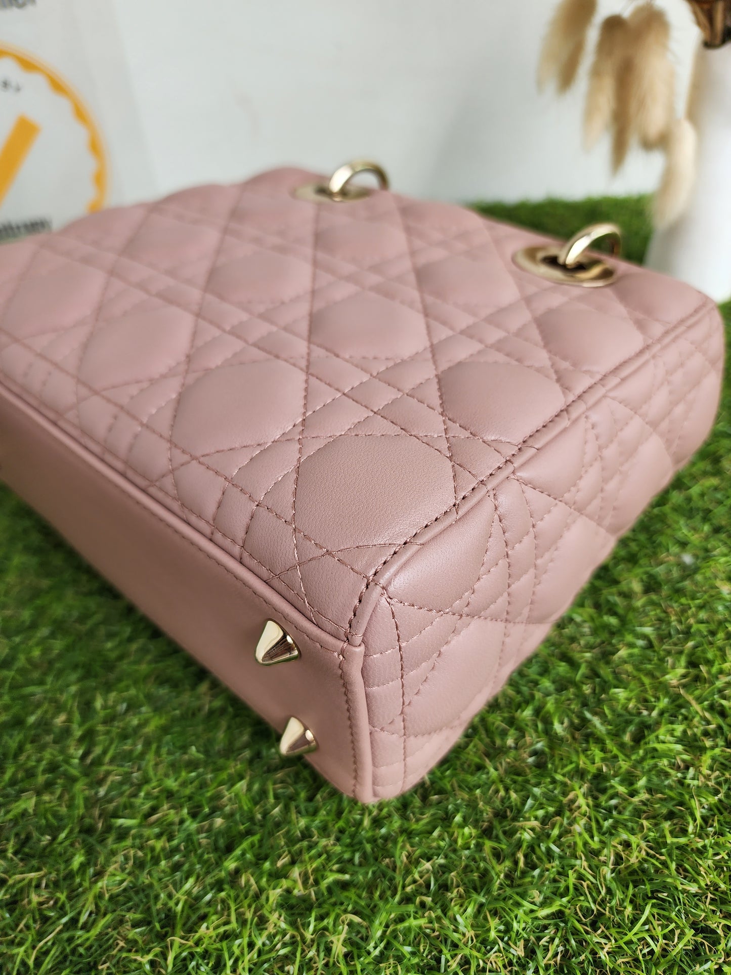 LADY DIOR SMALL ABC NUDE