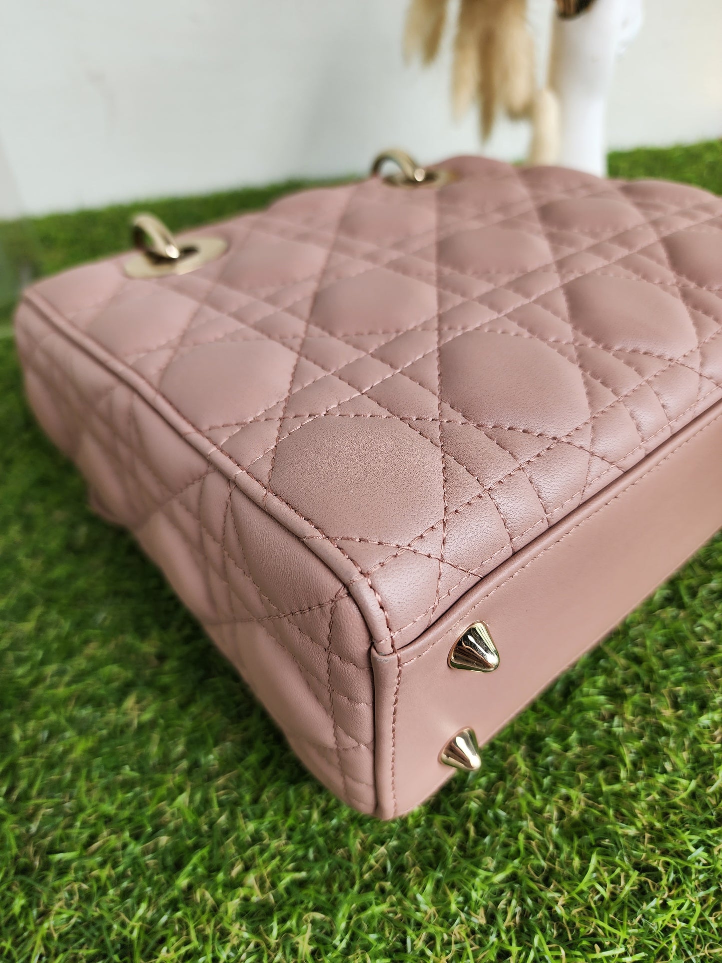 LADY DIOR SMALL ABC NUDE