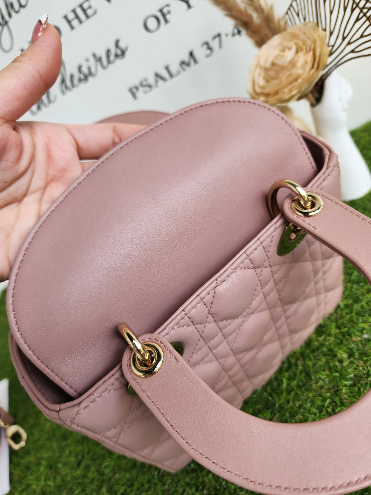 LADY DIOR SMALL ABC NUDE