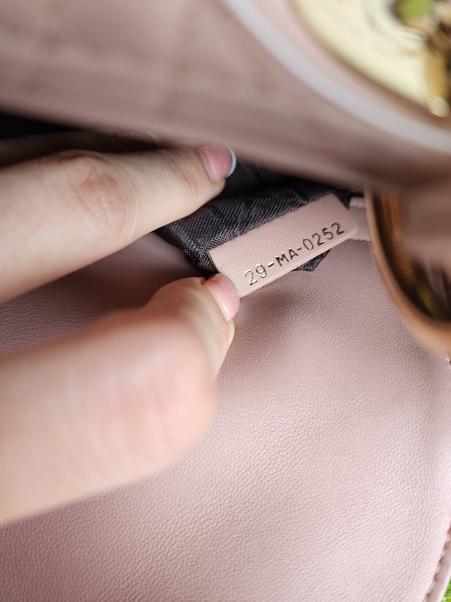 LADY DIOR SMALL ABC NUDE