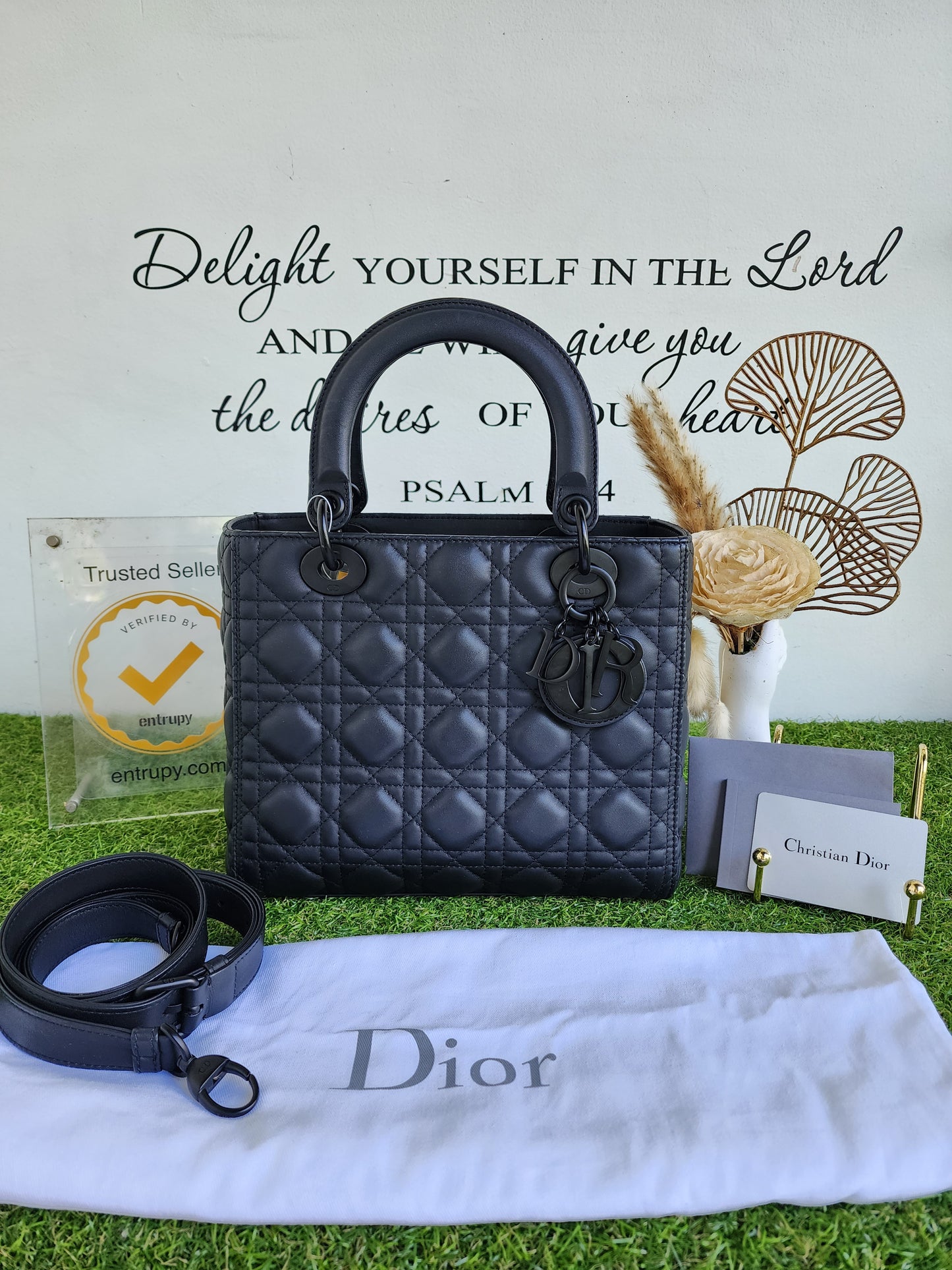 LADY DIOR MEDIUM SO BLACK
