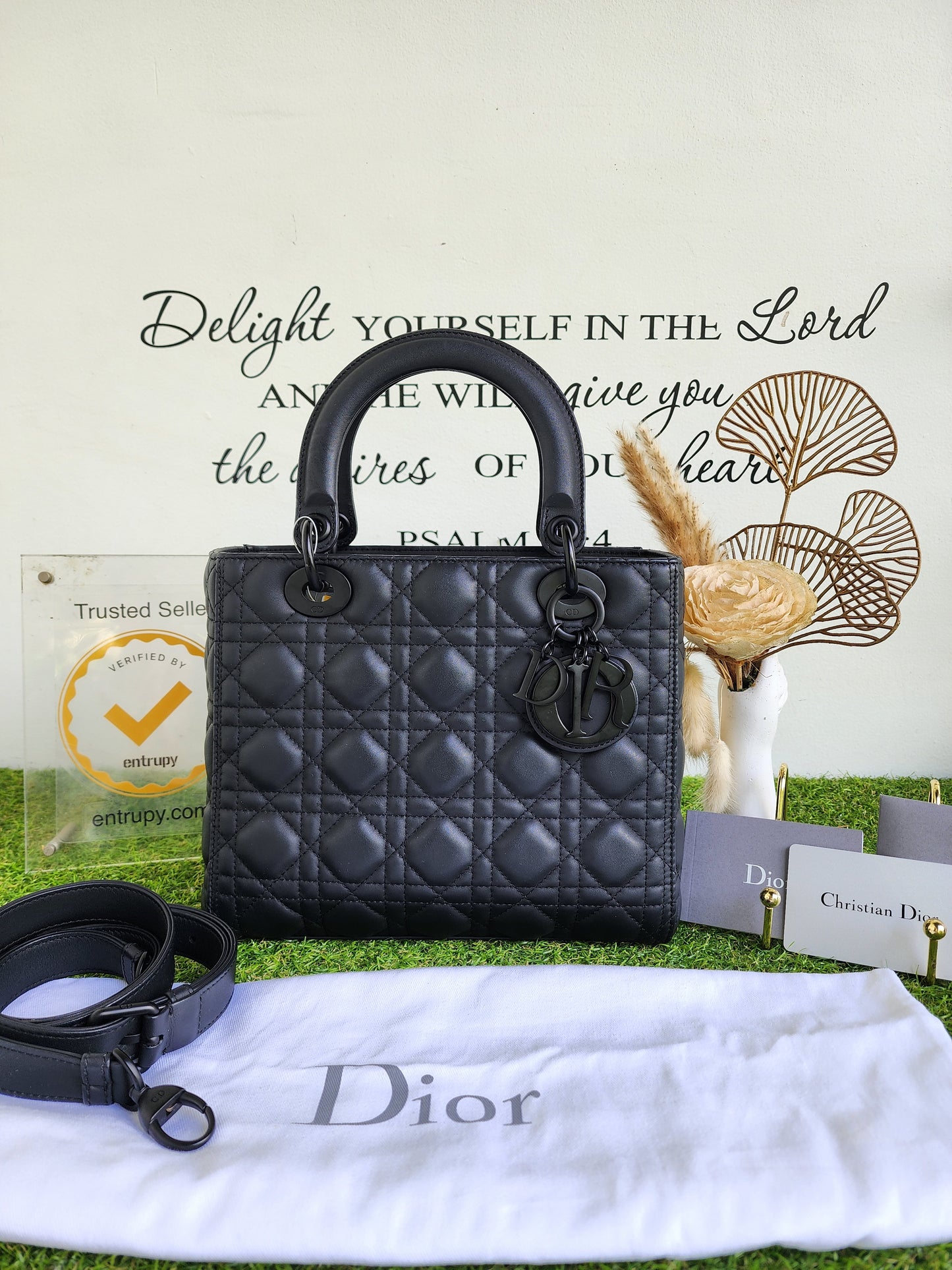 LADY DIOR MEDIUM SO BLACK