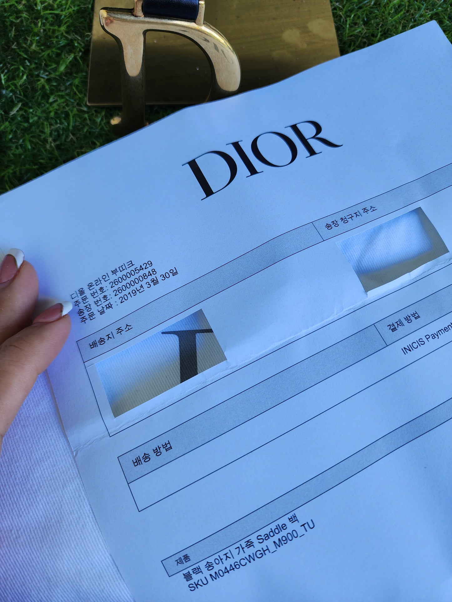 DIOR SADDLE CLASSIC