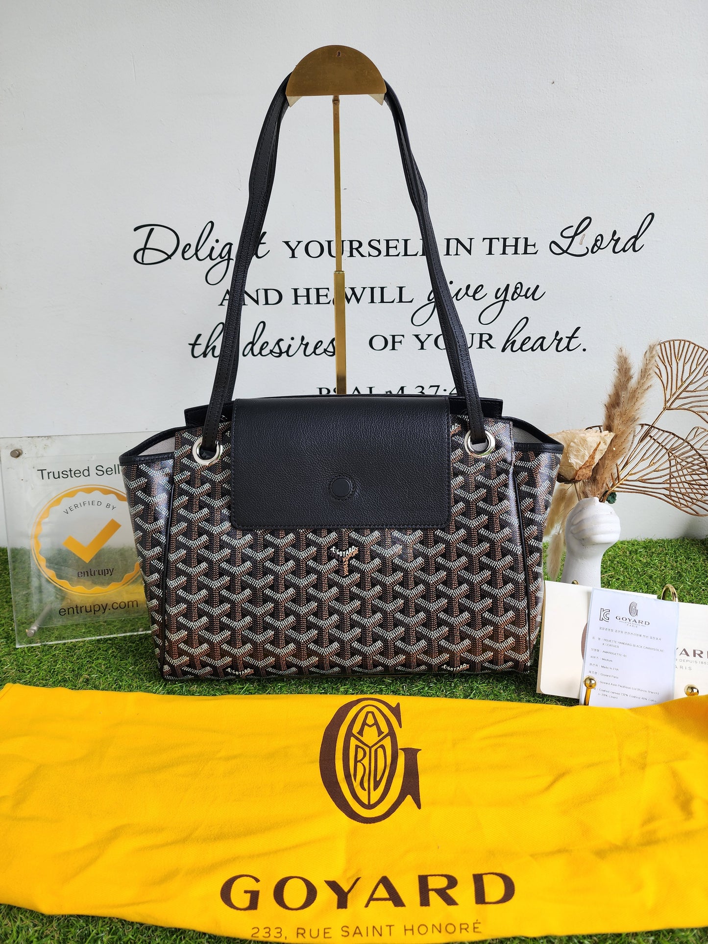 BRANDNEW GOYARD ROUETTE BLACK