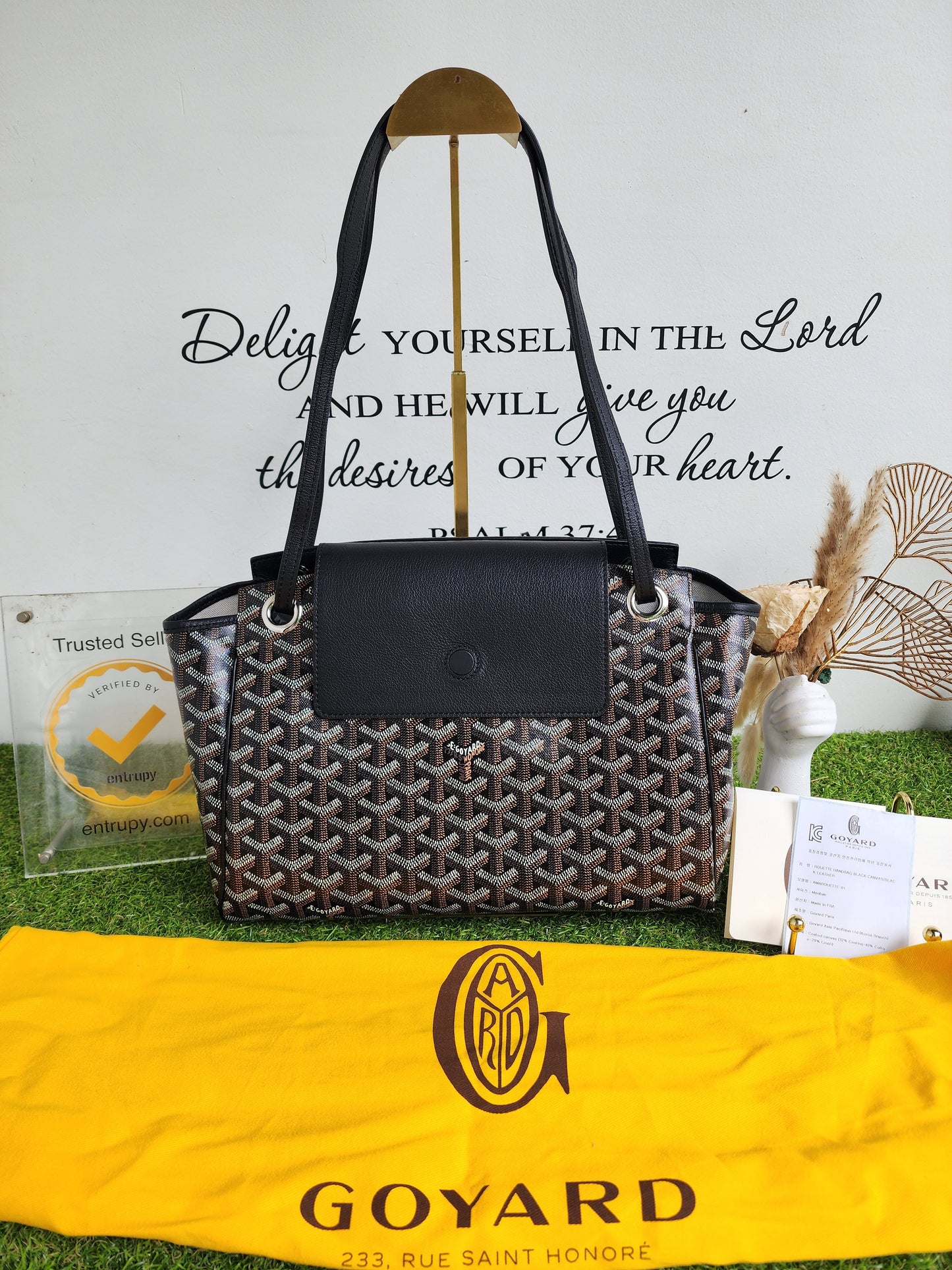 BRANDNEW GOYARD ROUETTE BLACK
