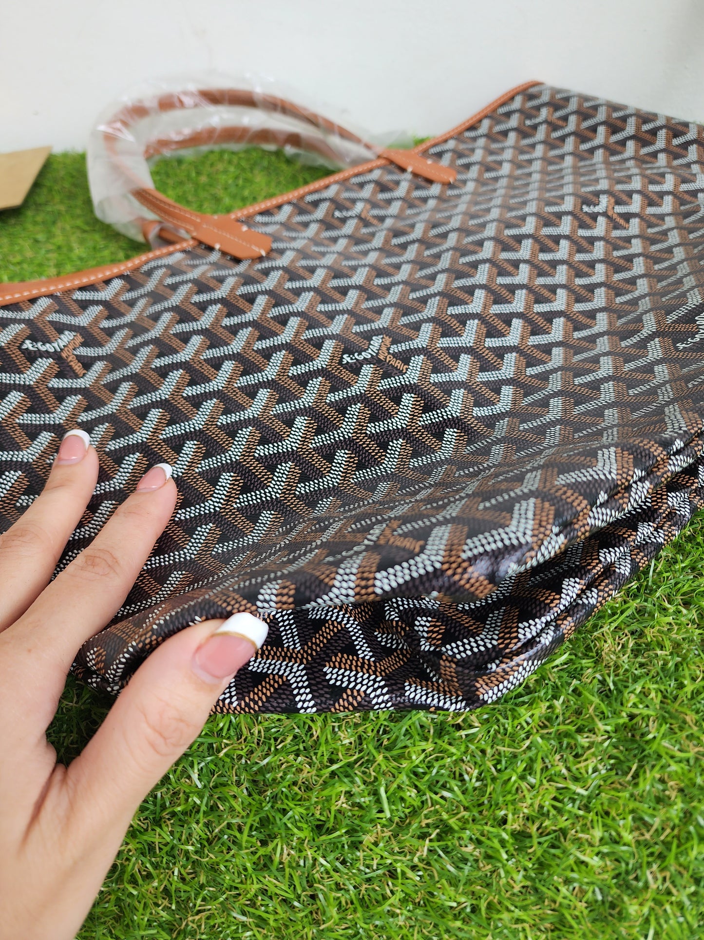 BRANDNEW GOYARD ST LOUIS PM TAN
