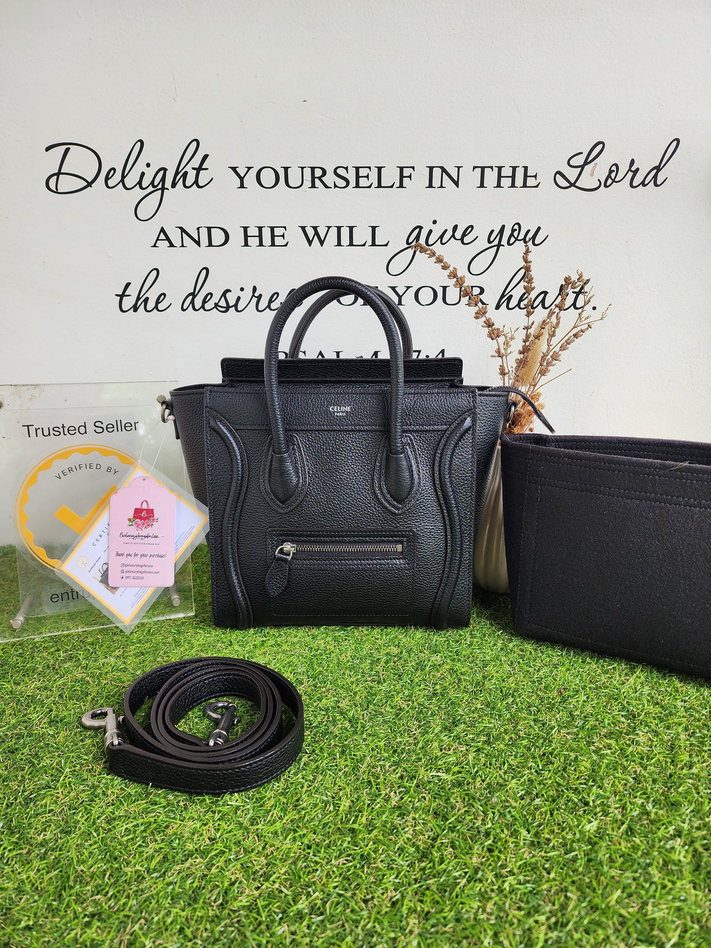 CELINE NANO LUGGAGE BLACK