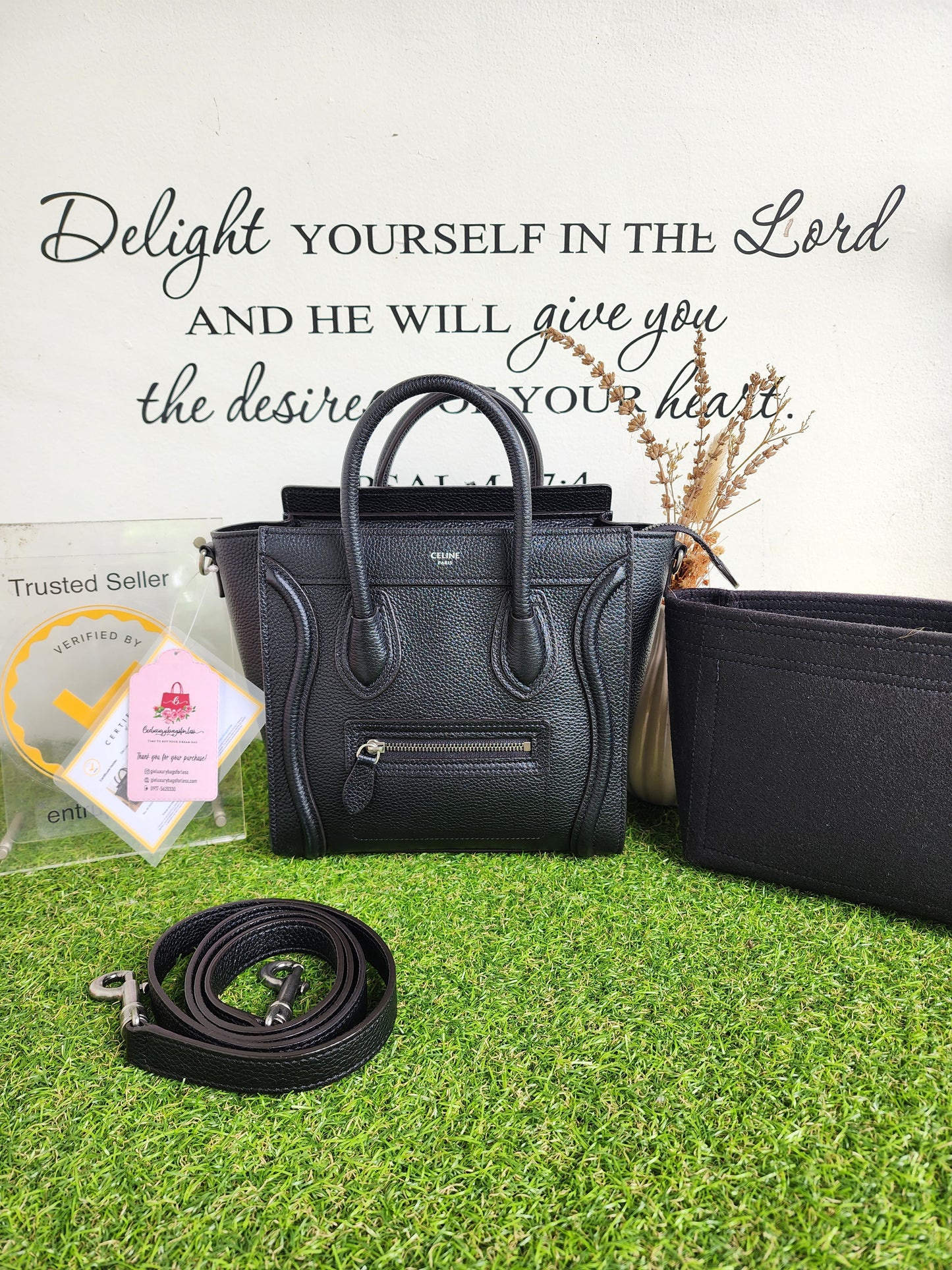 CELINE NANO LUGGAGE BLACK
