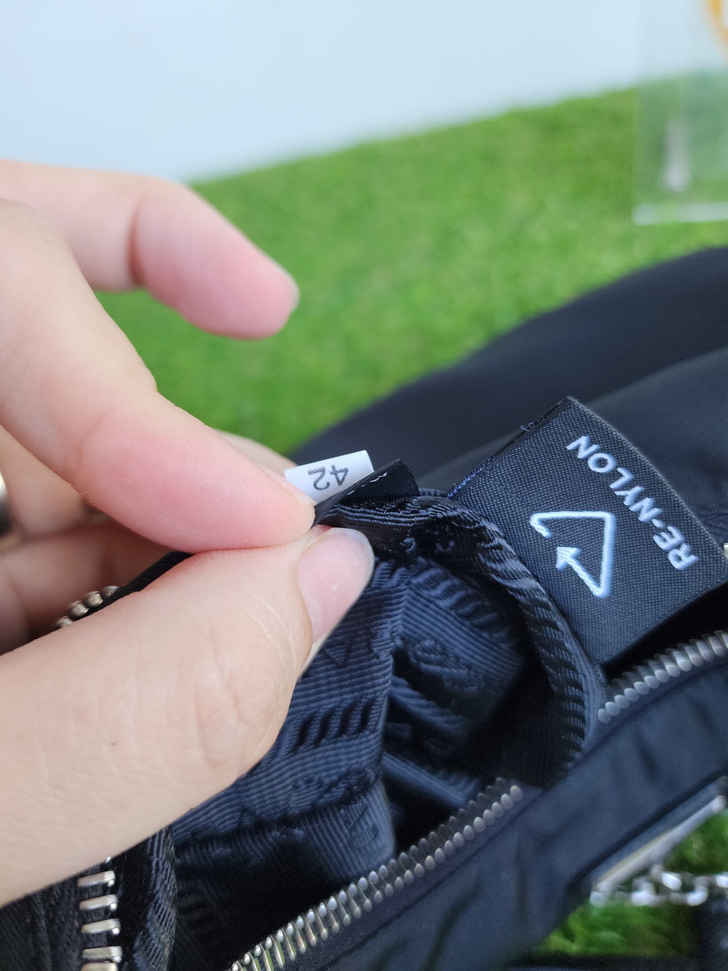 PRADA MULTI POCHETTE RE EDITION NYLON BLACK SHW