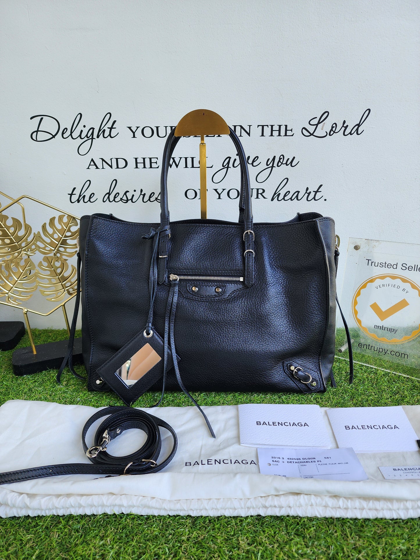 BALENCIAGA PAPIER BLACK SHW