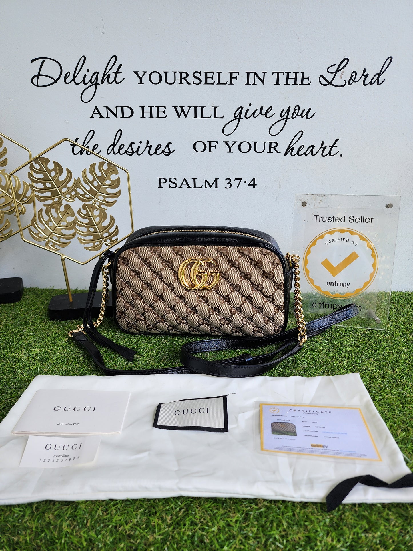 GUCCI MARMONT CAMERA BAG CANVAS