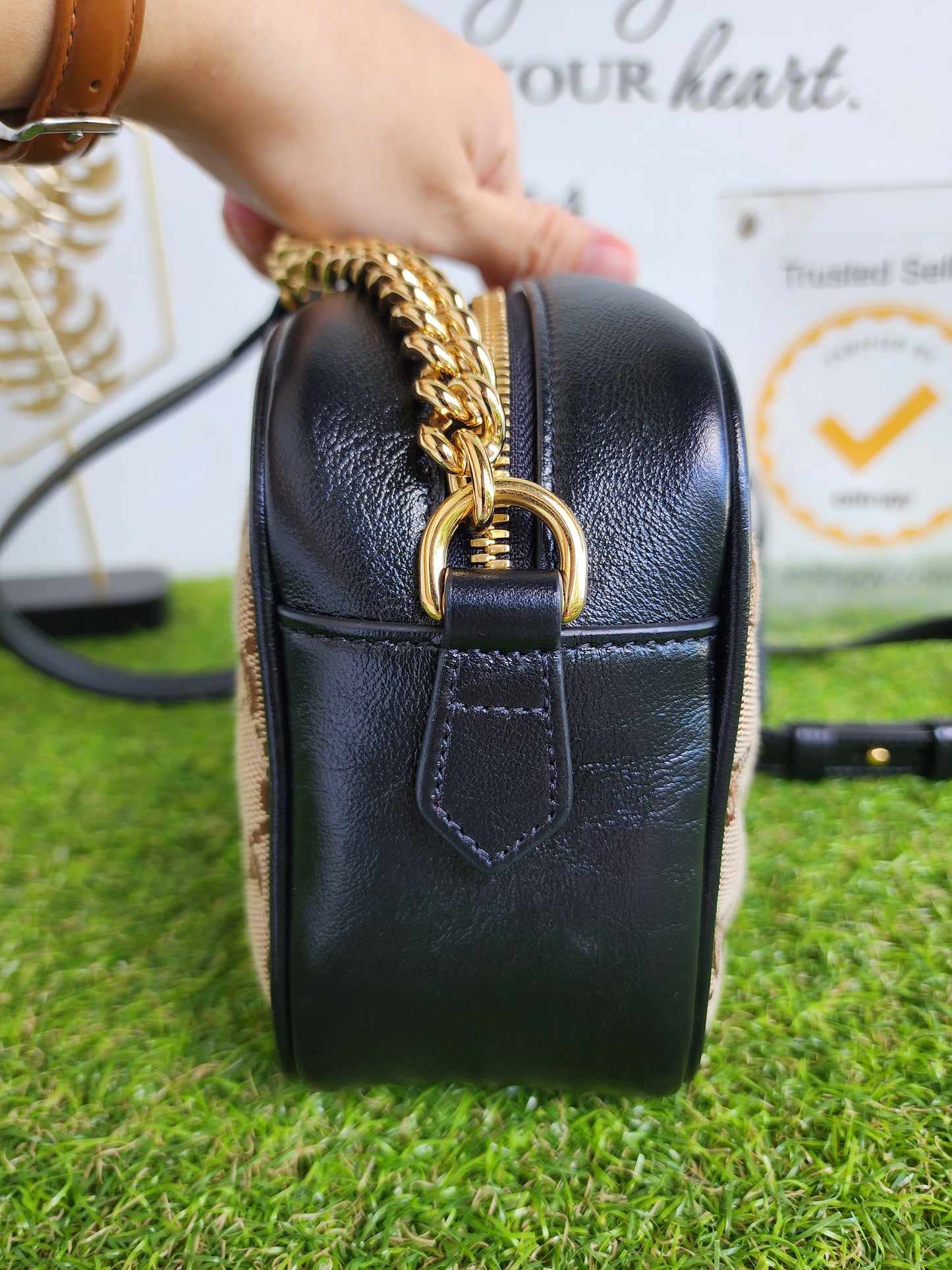 GUCCI MARMONT CAMERA BAG CANVAS