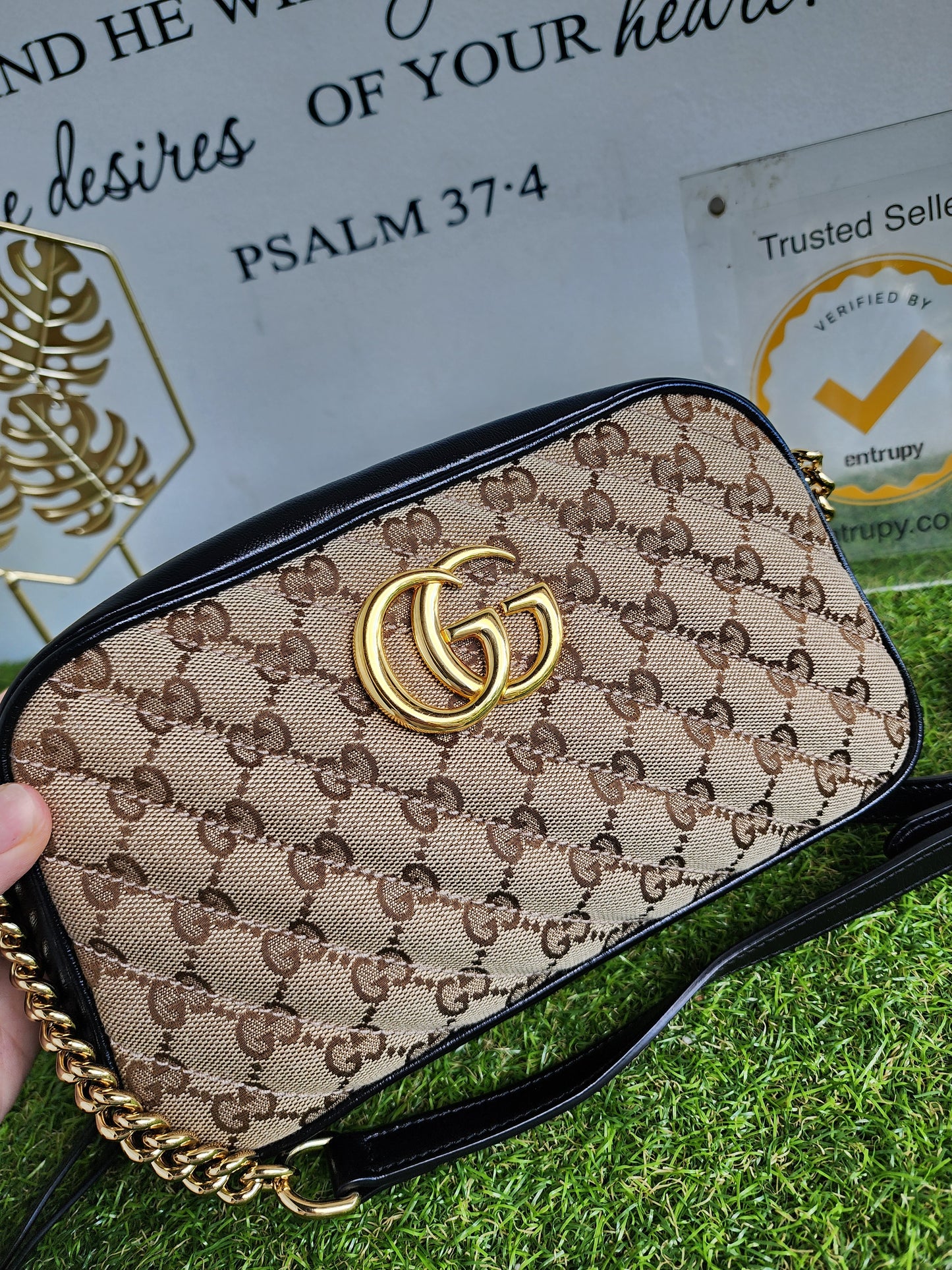 GUCCI MARMONT CAMERA BAG CANVAS