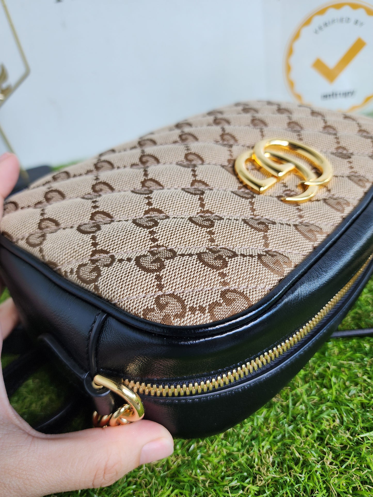 GUCCI MARMONT CAMERA BAG CANVAS