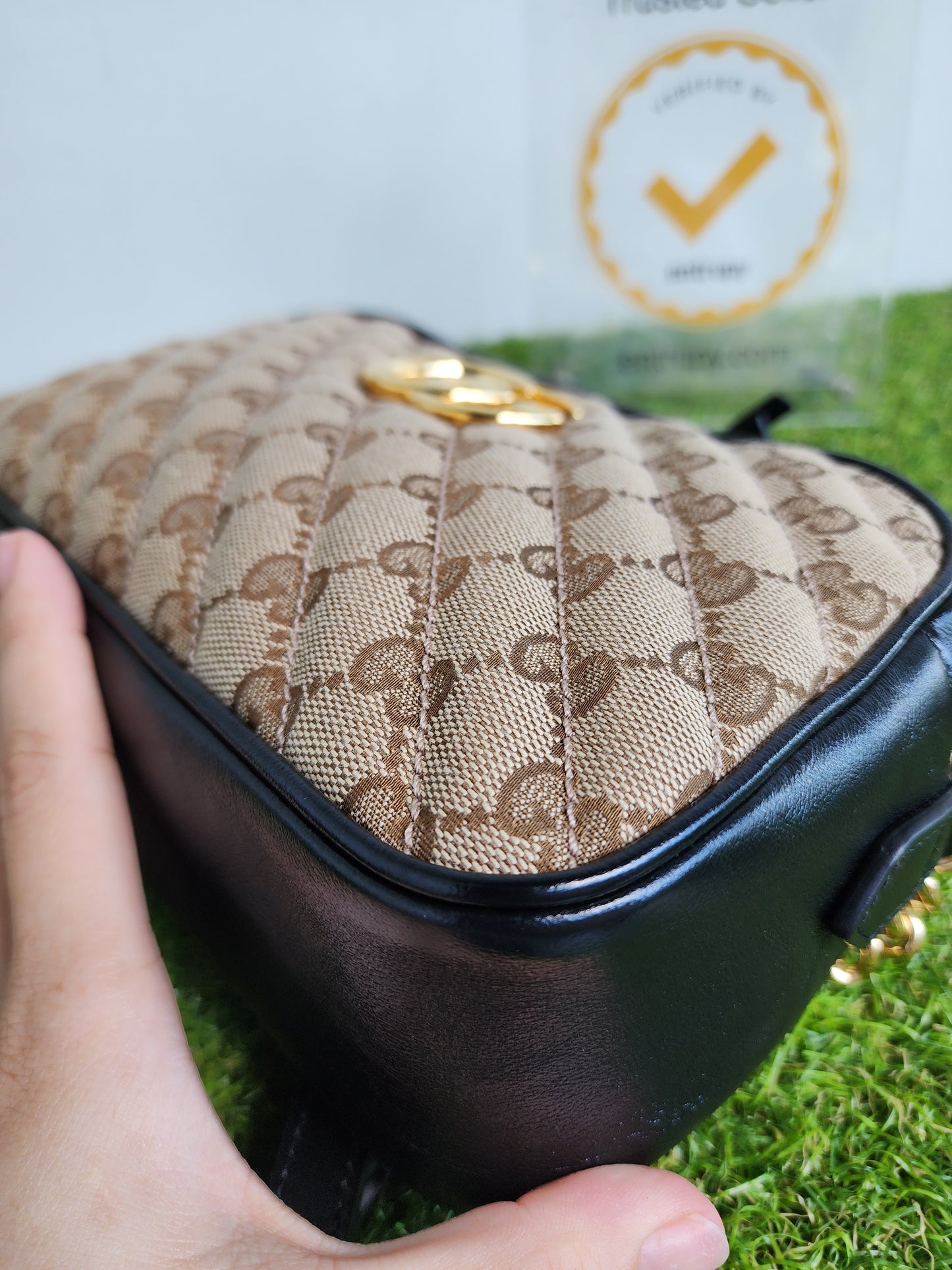 GUCCI MARMONT CAMERA BAG CANVAS