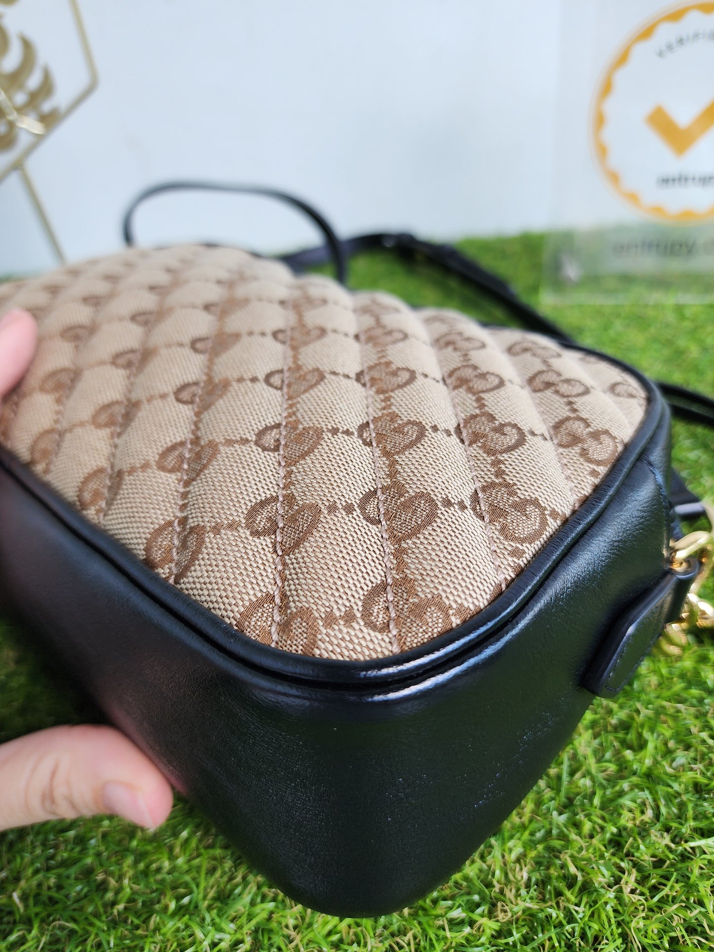 GUCCI MARMONT CAMERA BAG CANVAS