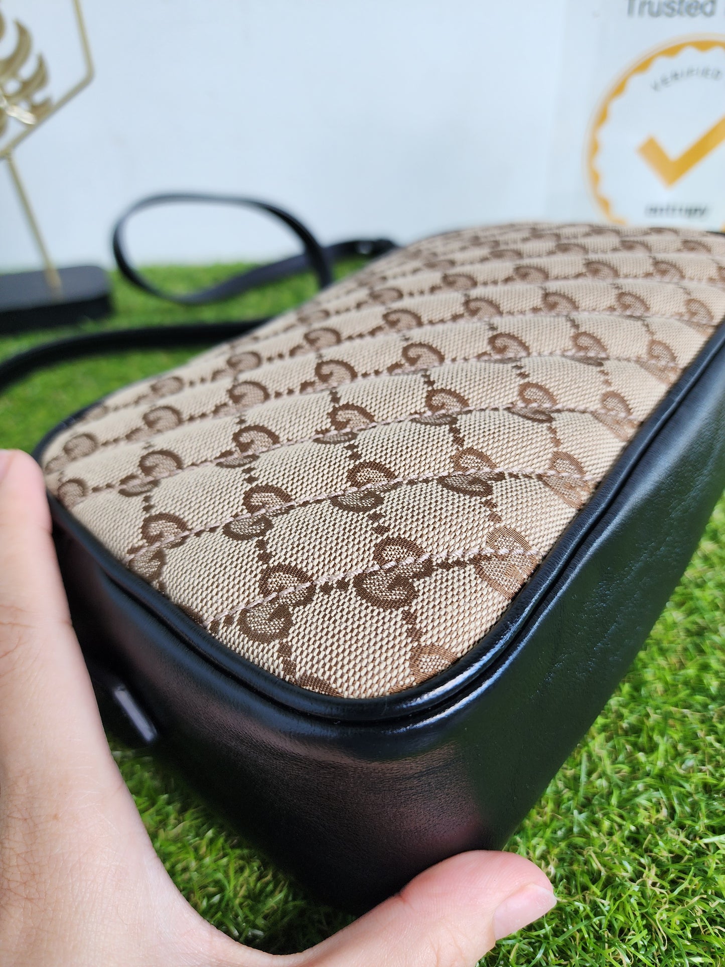 GUCCI MARMONT CAMERA BAG CANVAS