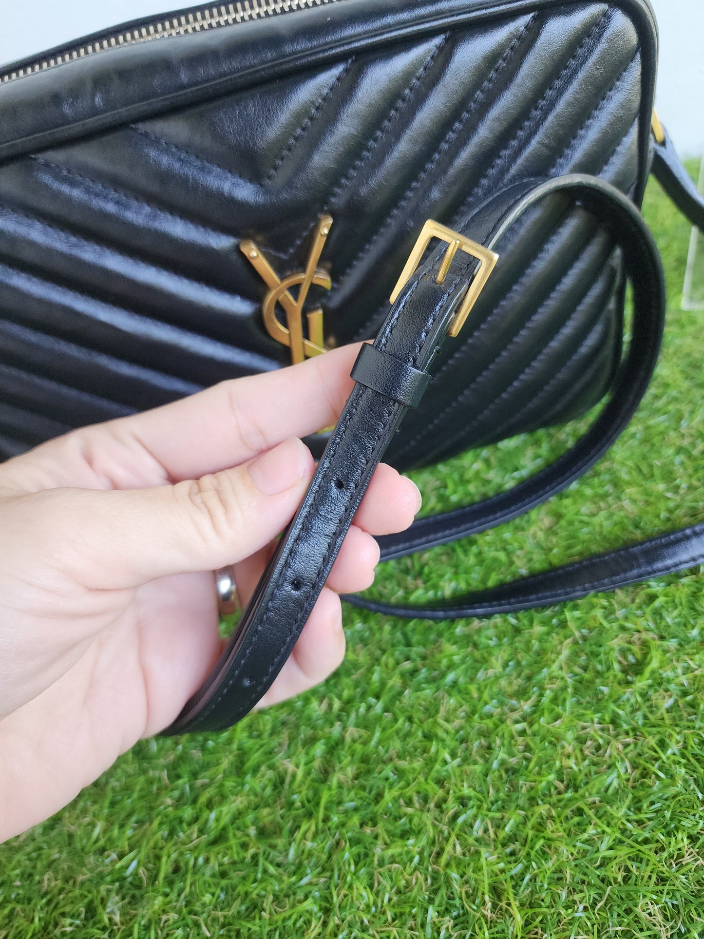 YSL LOU CAMERA BLACK GHW