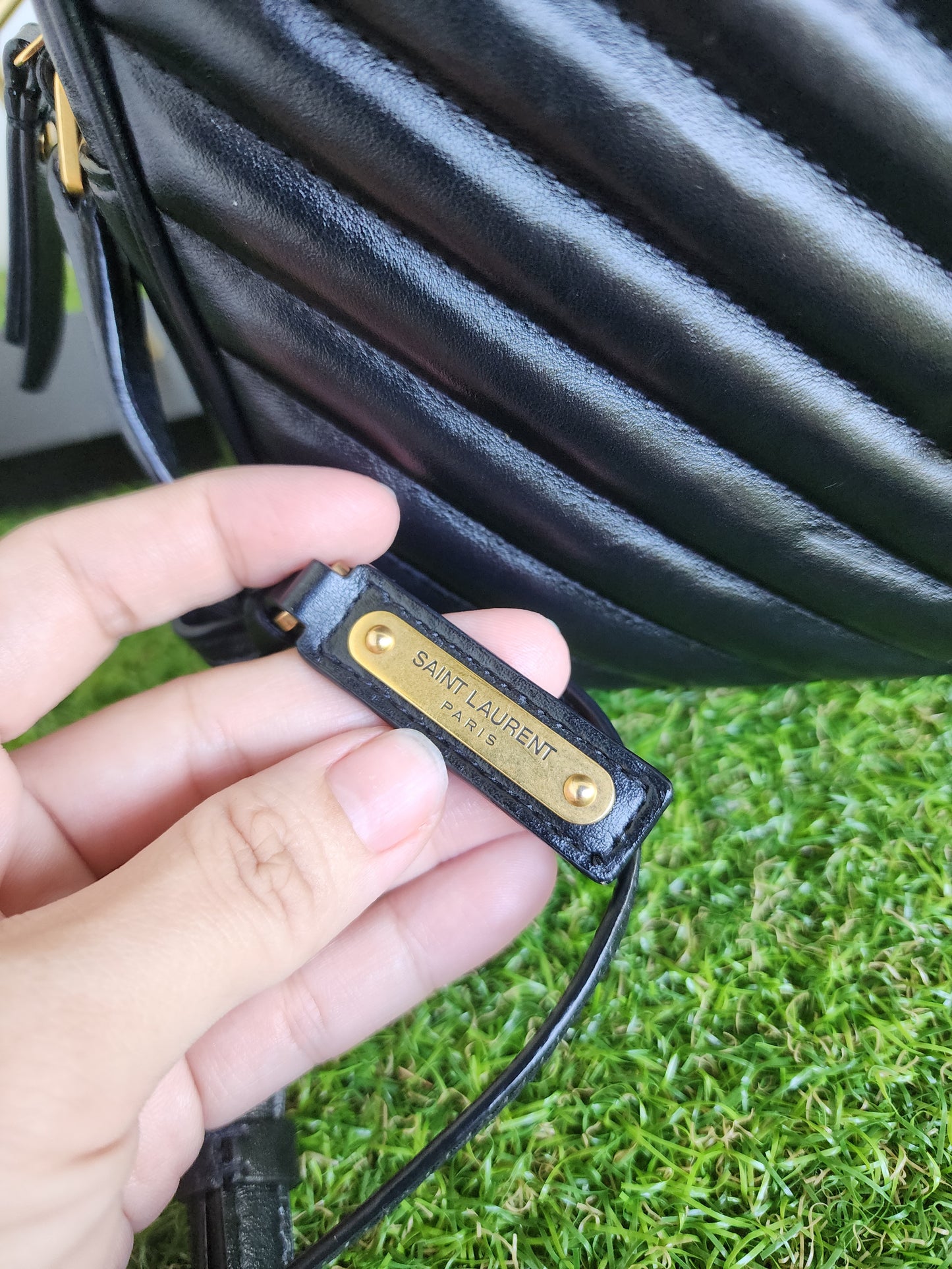 YSL LOU CAMERA BLACK GHW