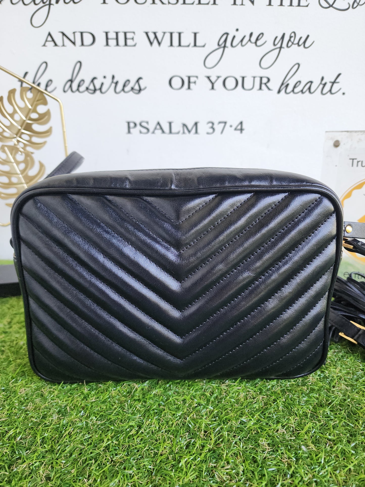 YSL LOU CAMERA BLACK GHW