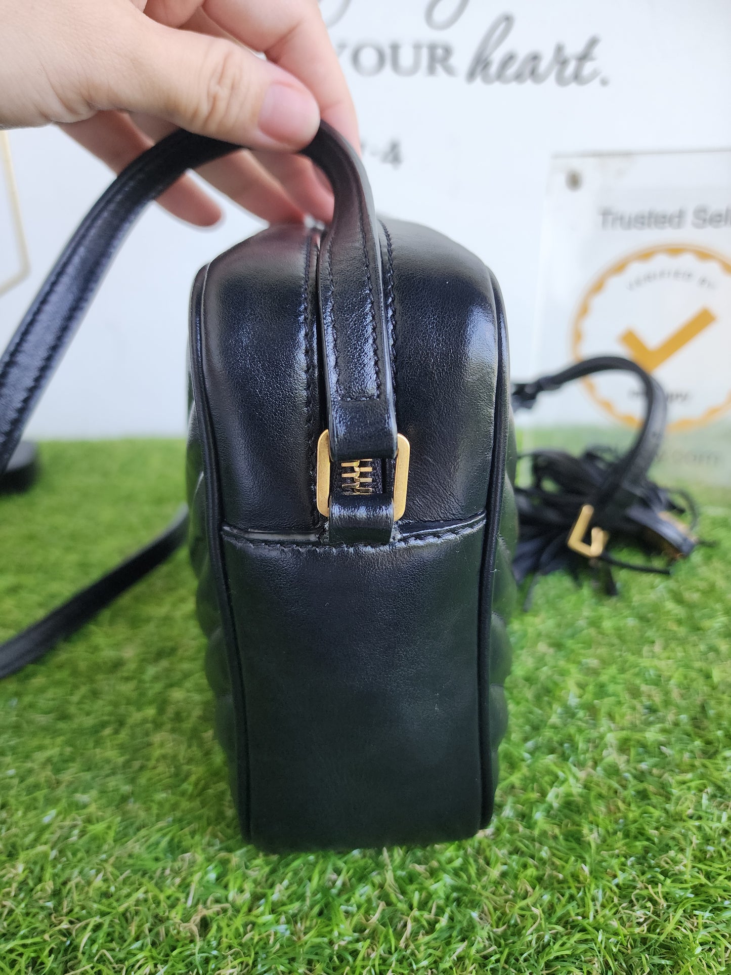 YSL LOU CAMERA BLACK GHW