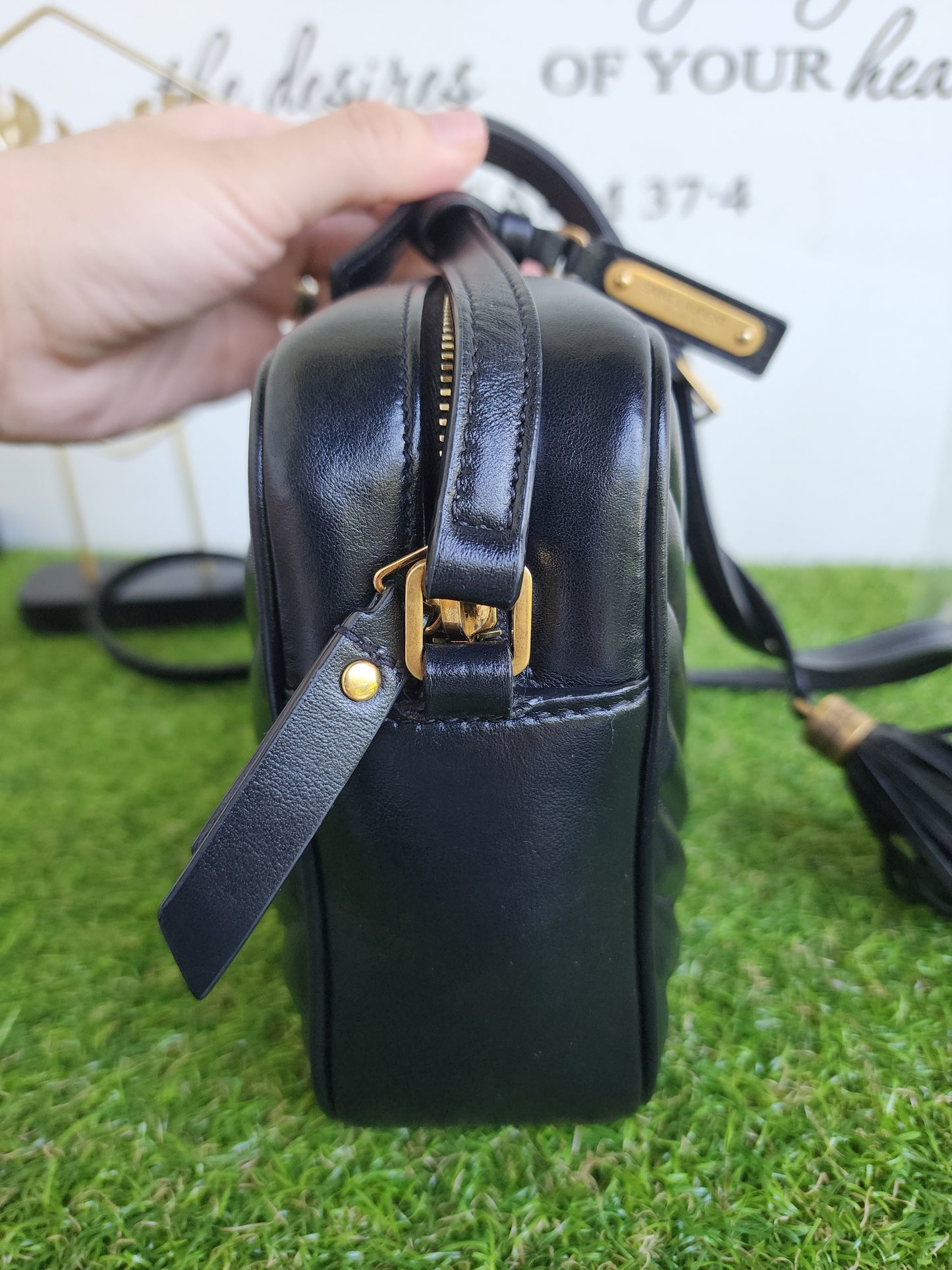 YSL LOU CAMERA BLACK GHW