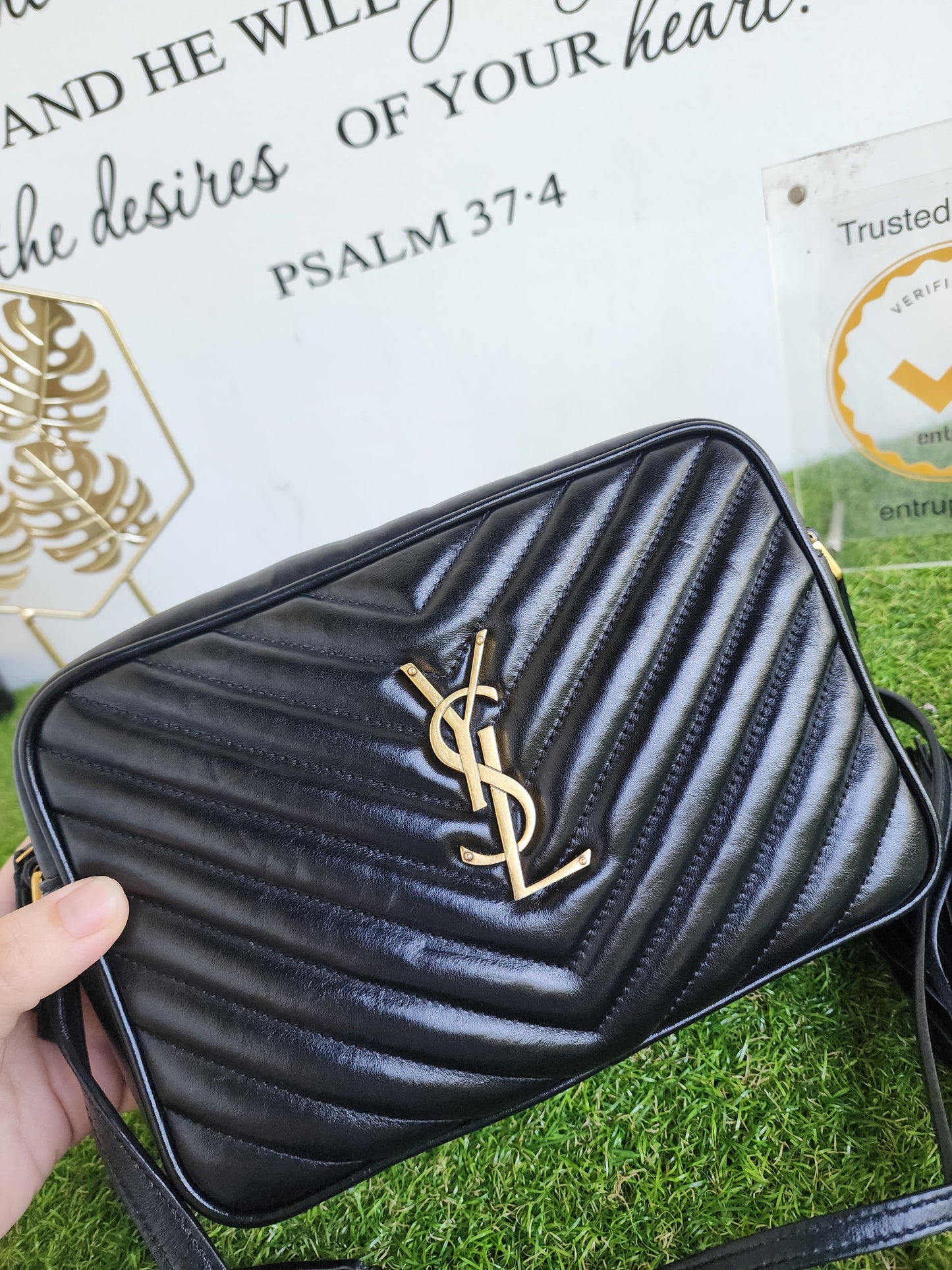 YSL LOU CAMERA BLACK GHW