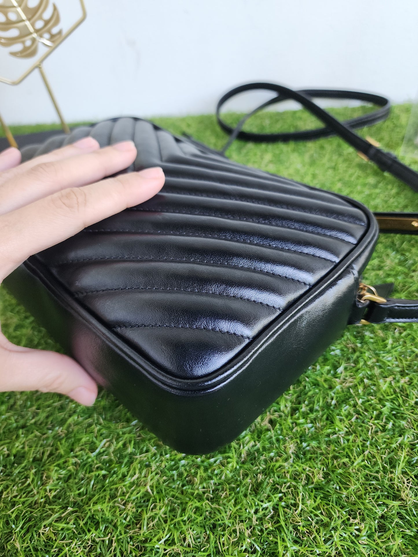 YSL LOU CAMERA BLACK GHW