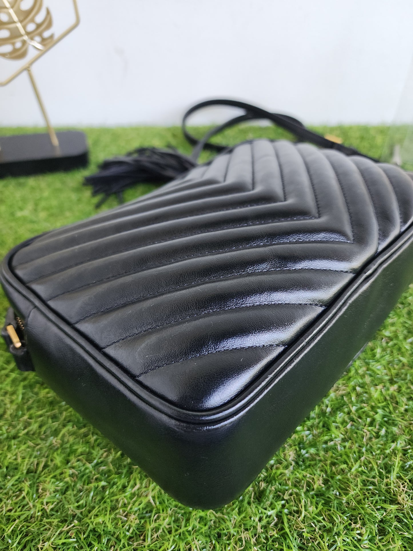YSL LOU CAMERA BLACK GHW