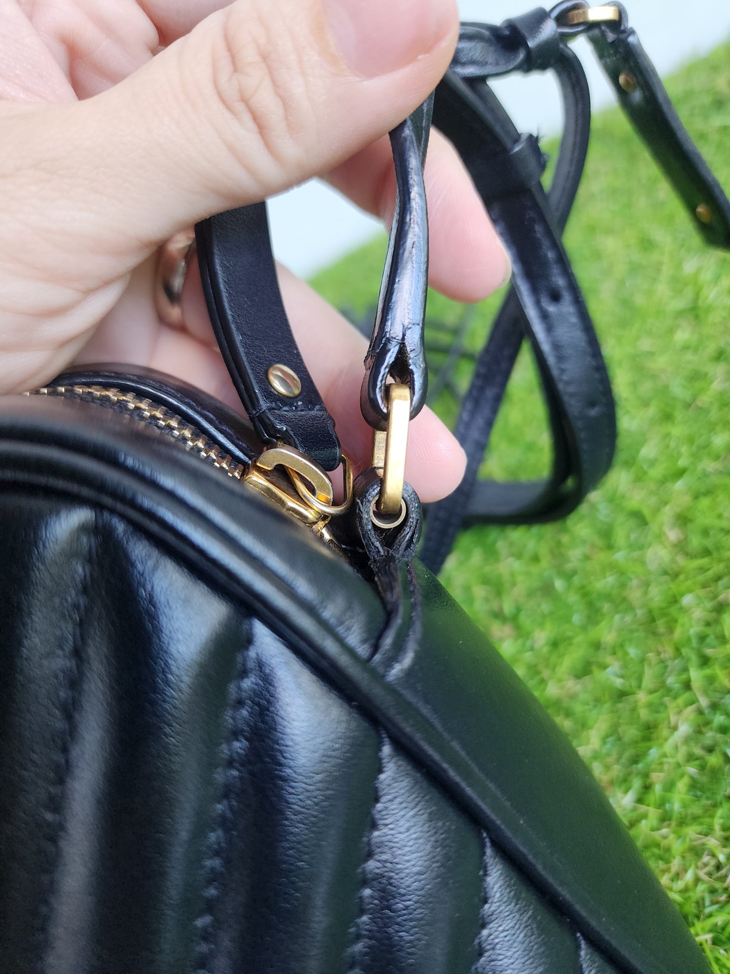 YSL LOU CAMERA BLACK GHW