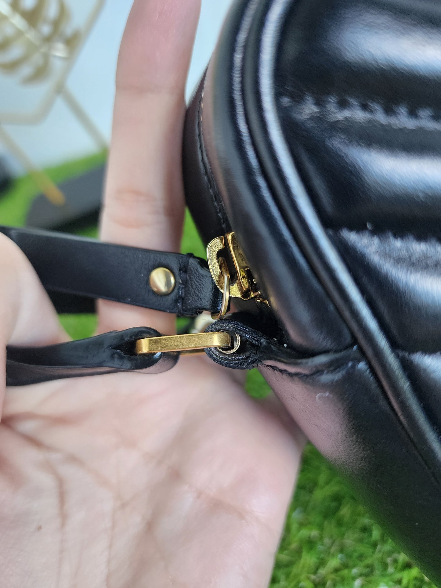 YSL LOU CAMERA BLACK GHW