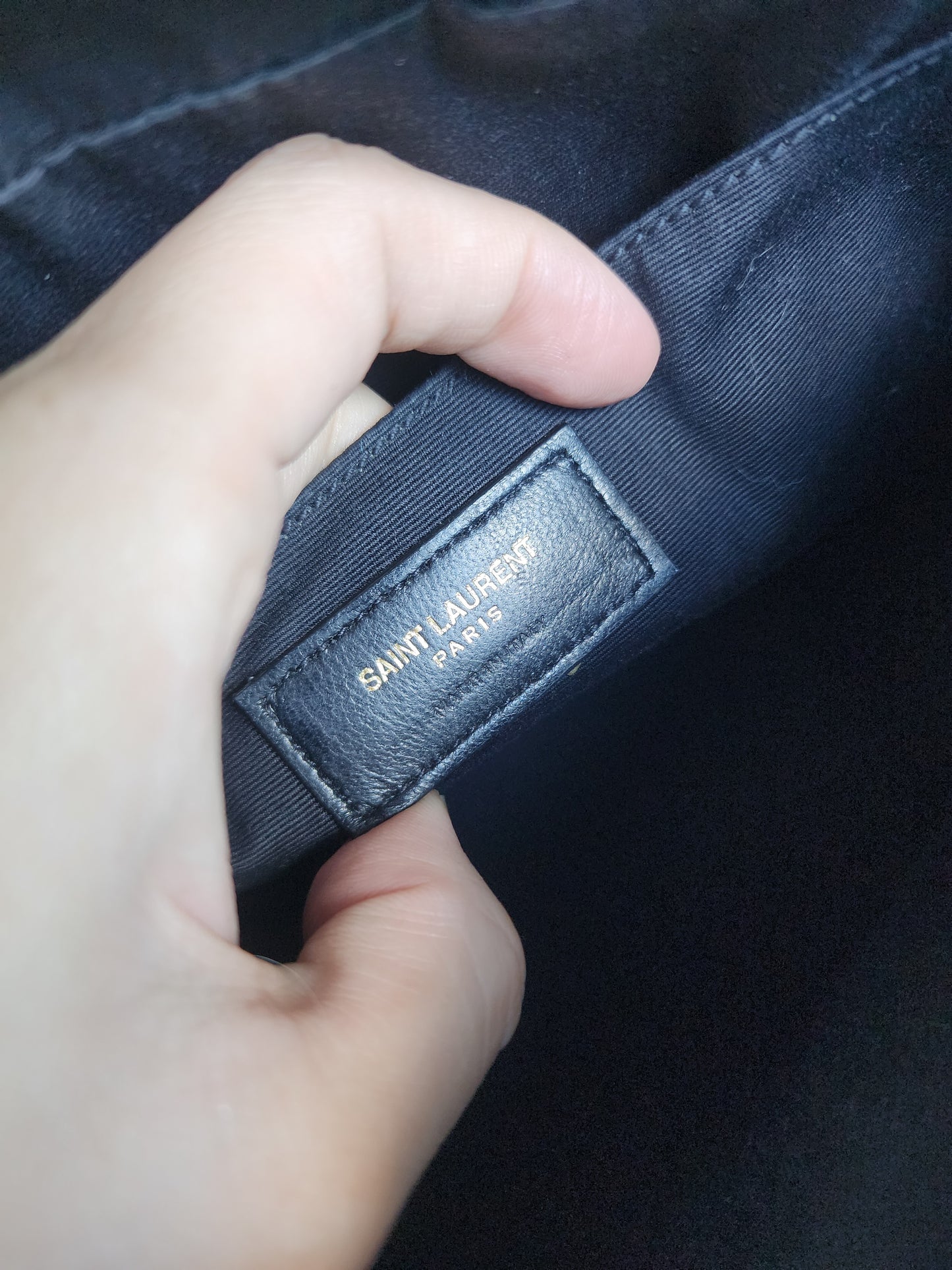 YSL LOU CAMERA BLACK GHW