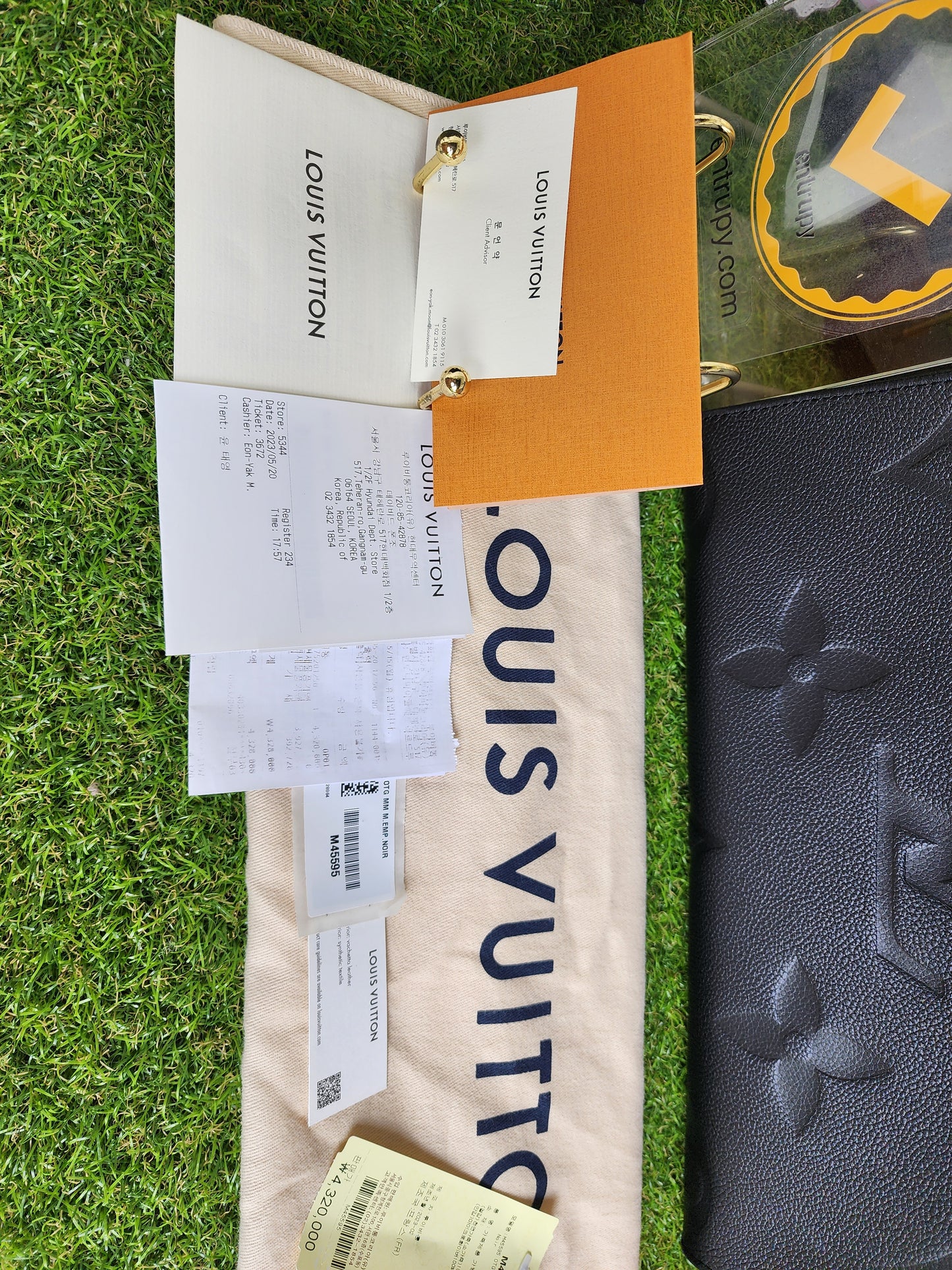 LOUIS VUITTON OTG MM EMPREIENTE BLACK
