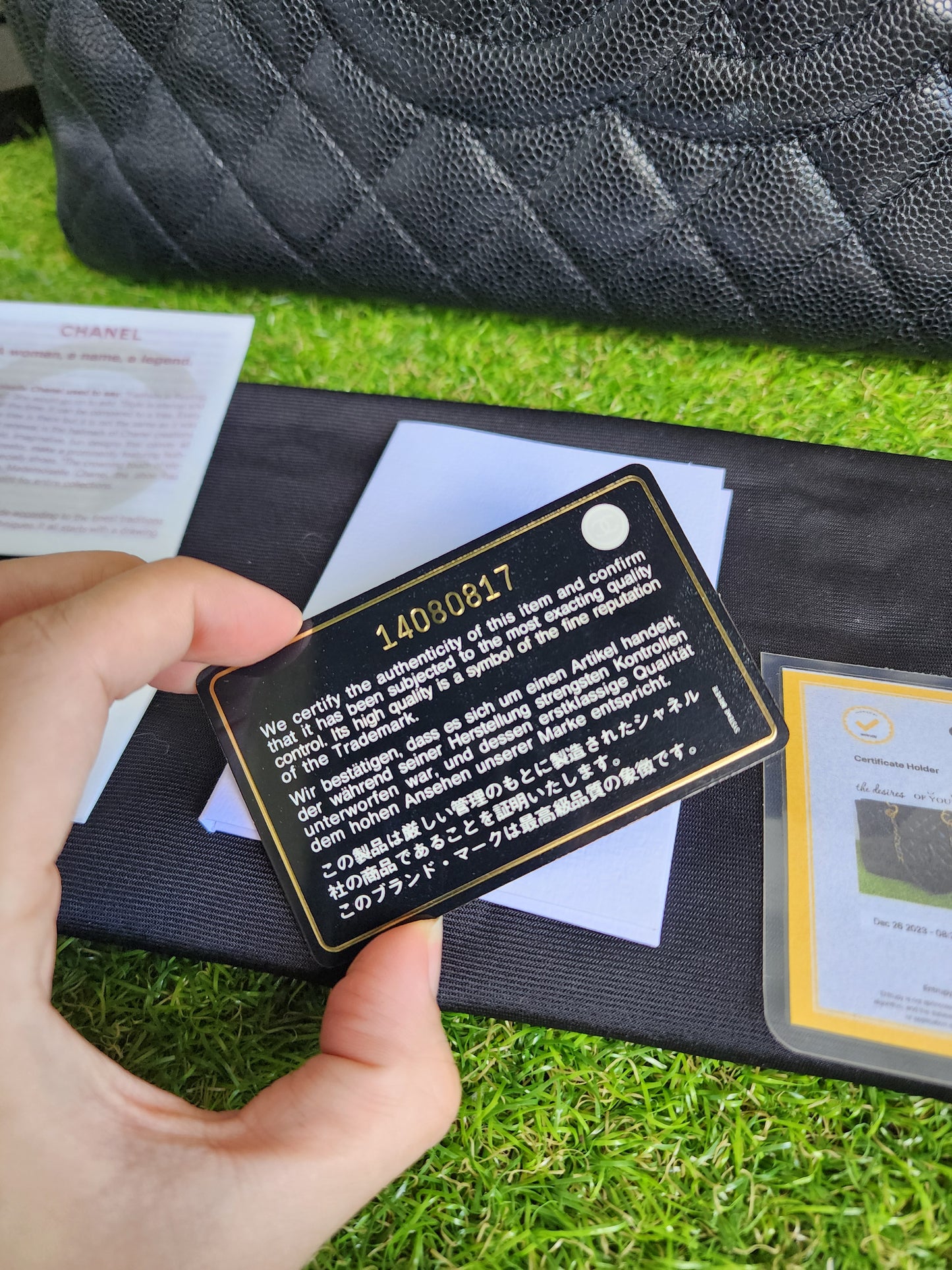 CHANEL GST BLACK GHW